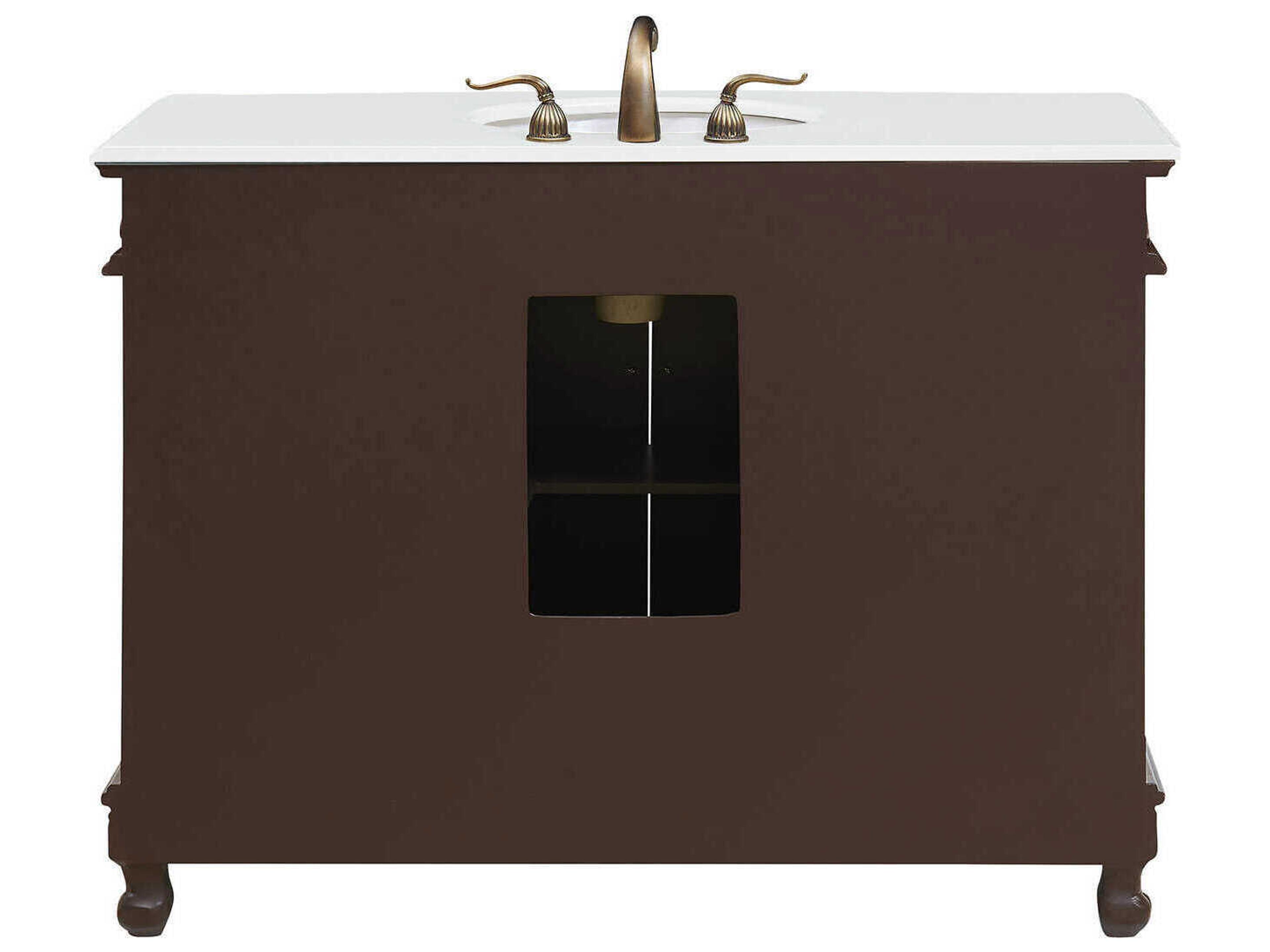 Elegant Lighting Bordeaux Brown 48" Vanity