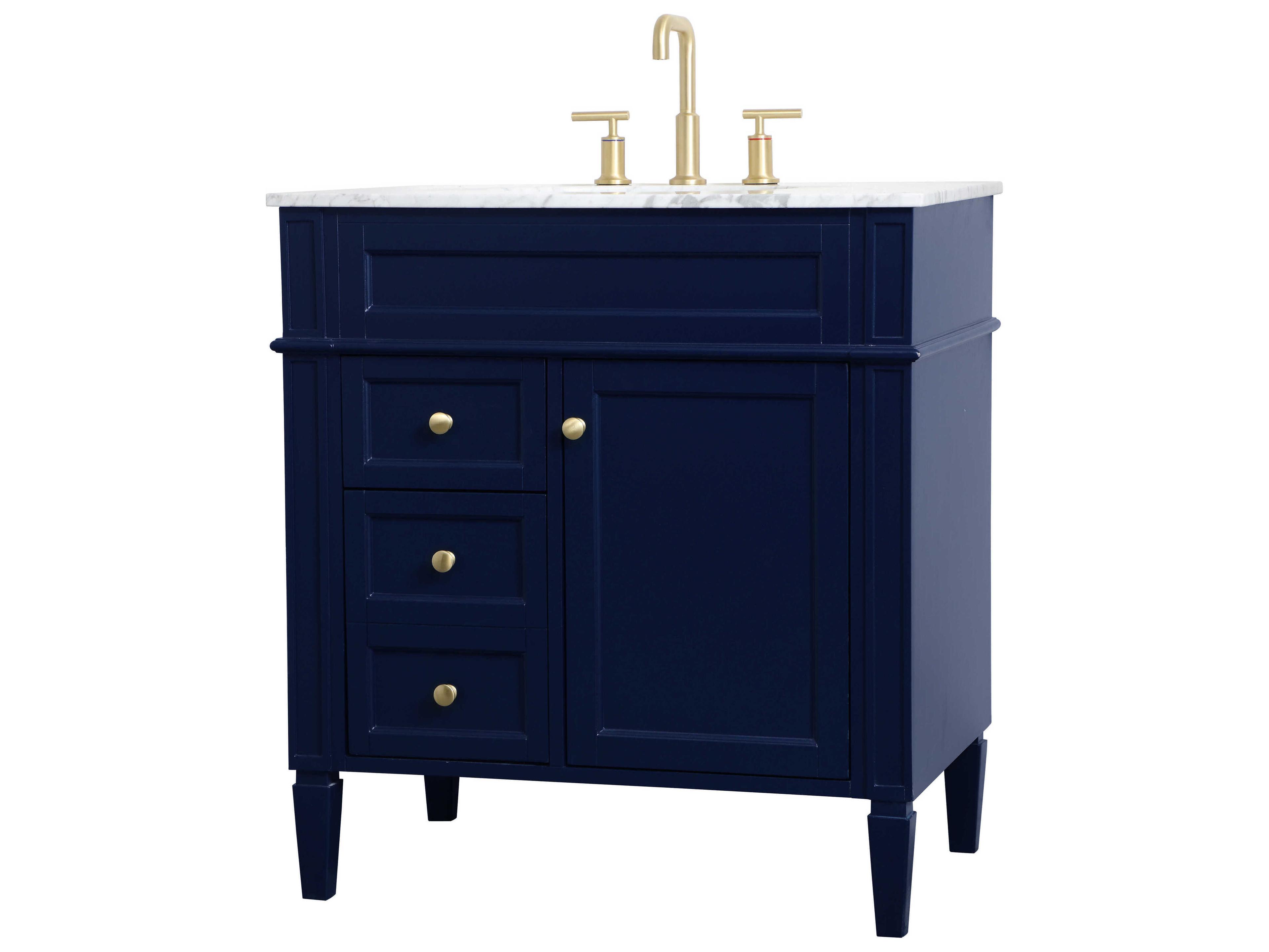 Elegant Lighting Park Avenue Blue 32" Vanity