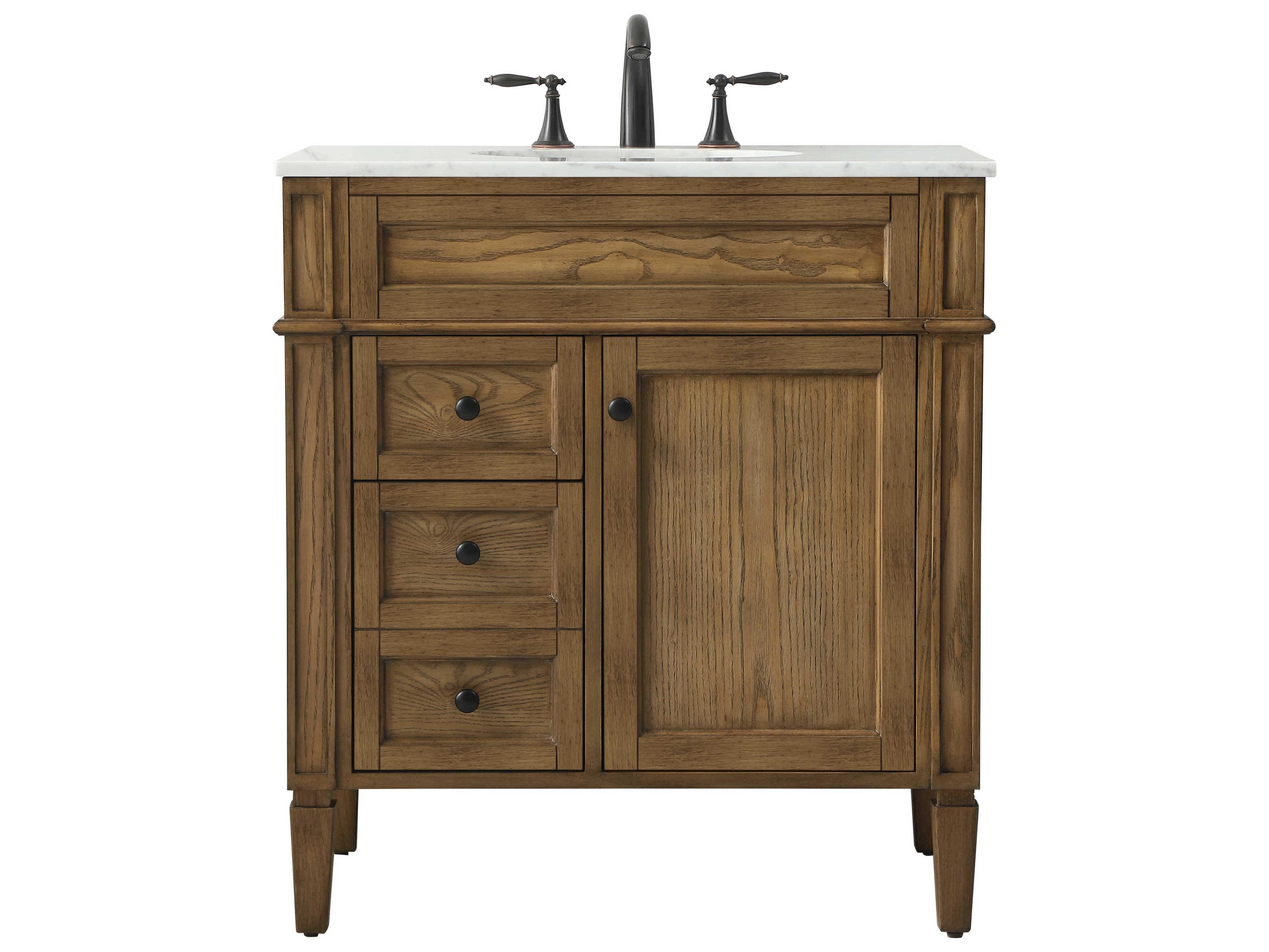 Park Avenue 32 Inch Single Bathroom Vanity Driftwood