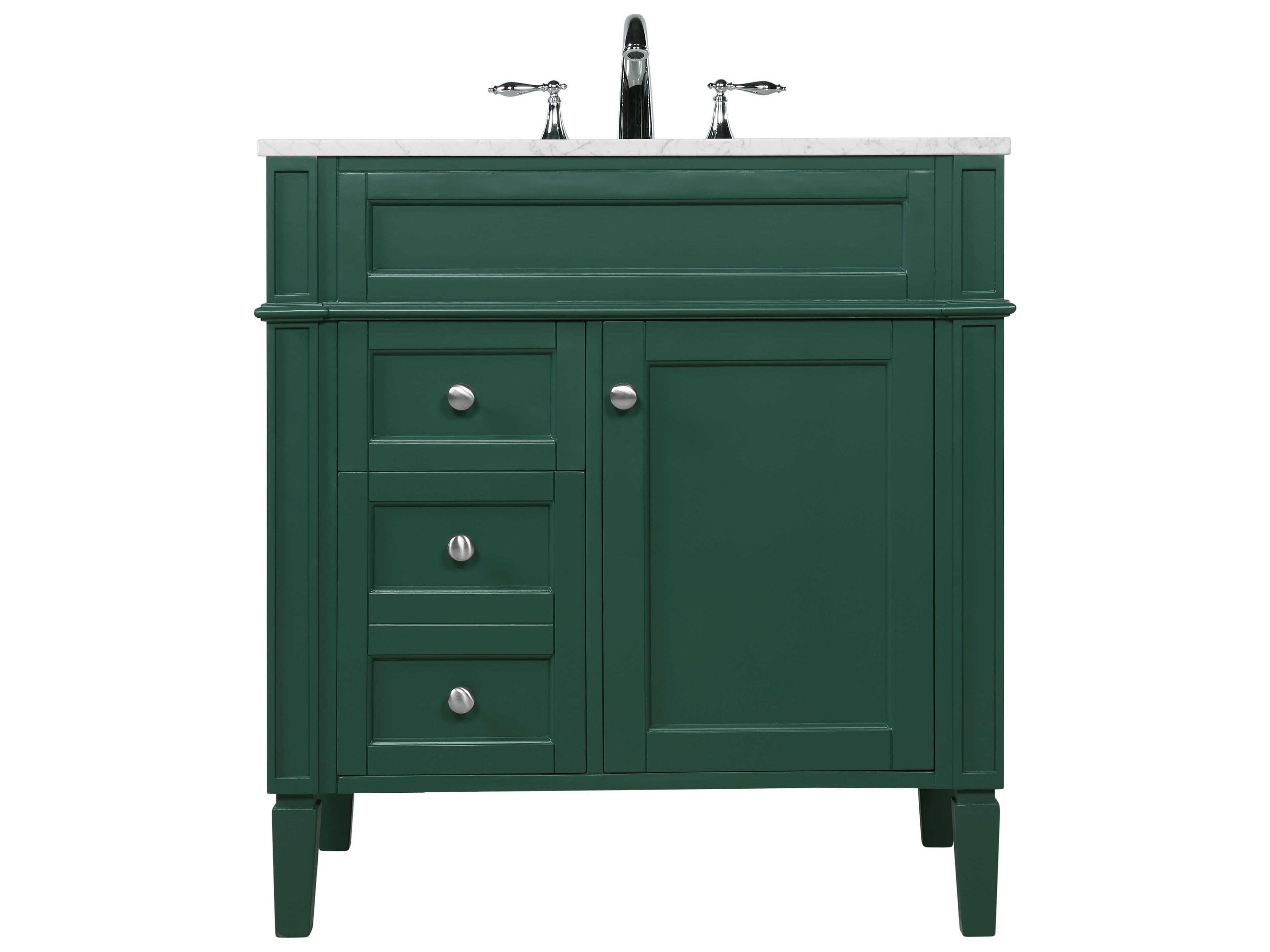 Park Avenue 32-inch Bathroom Vanity in Green
