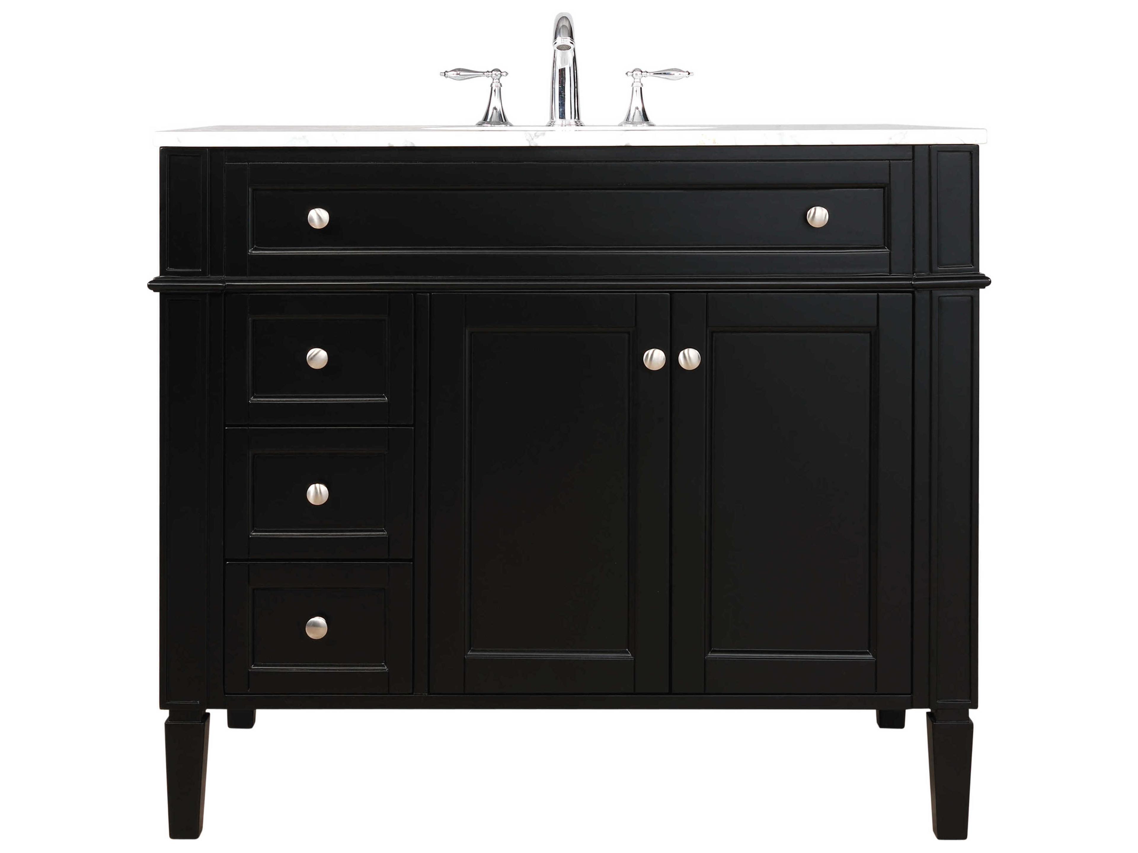 Park Avenue 40-inch Single Bathroom Vanity in Black
