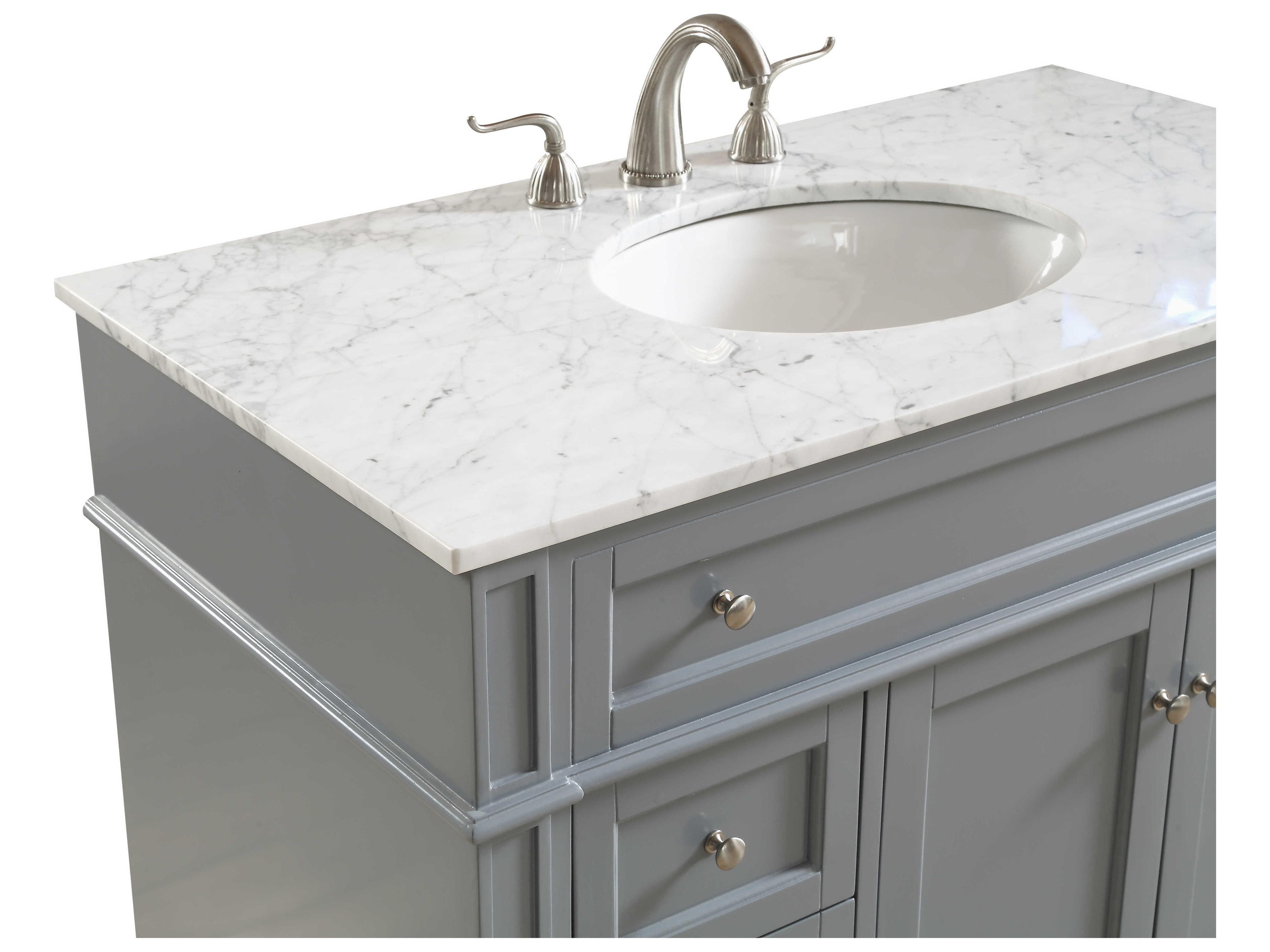 Elegant Lighting Park Avenue Grey 40" Vanity