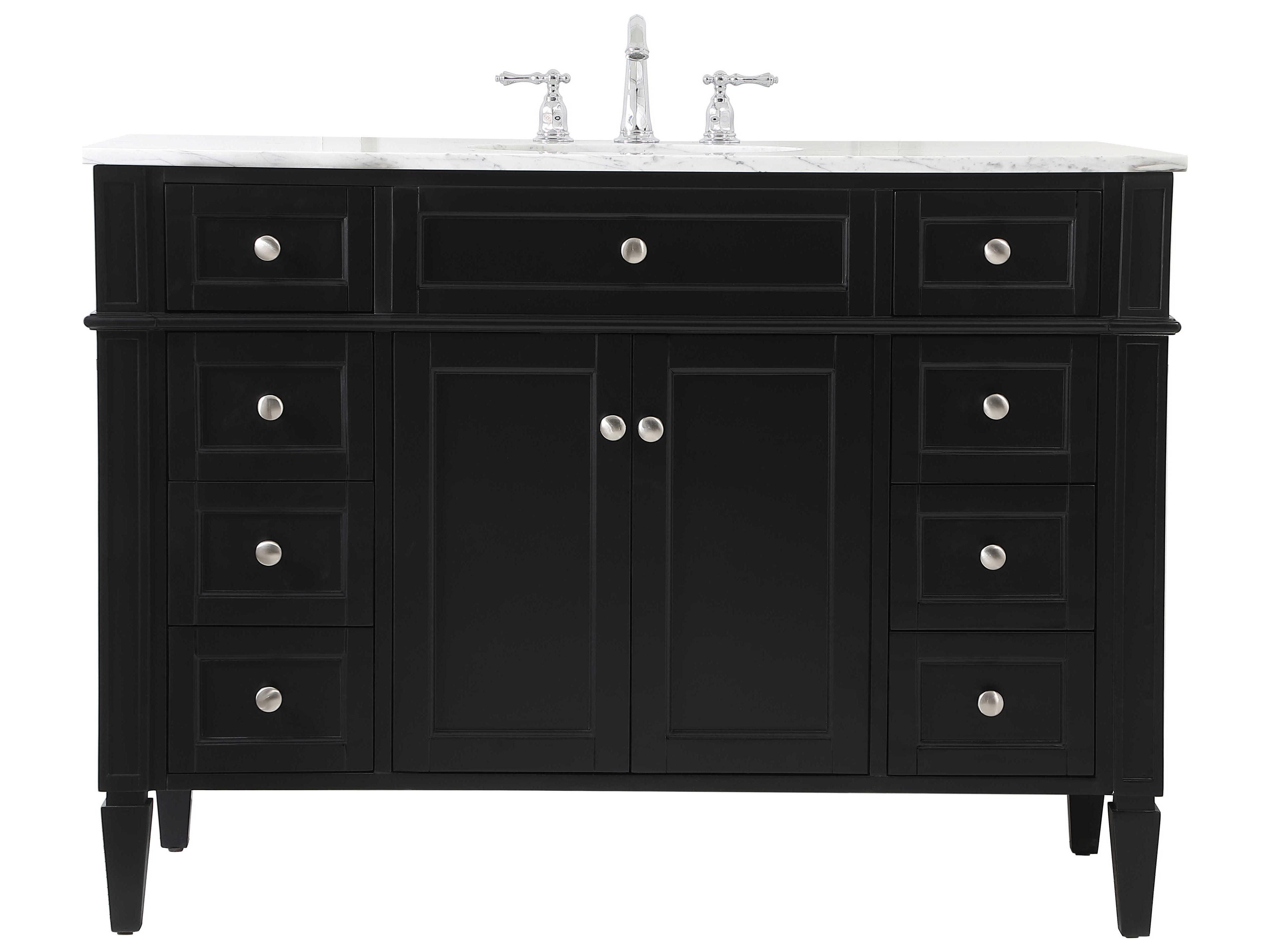 Park Avenue Bathroom Vanity Set 48-Inch Black