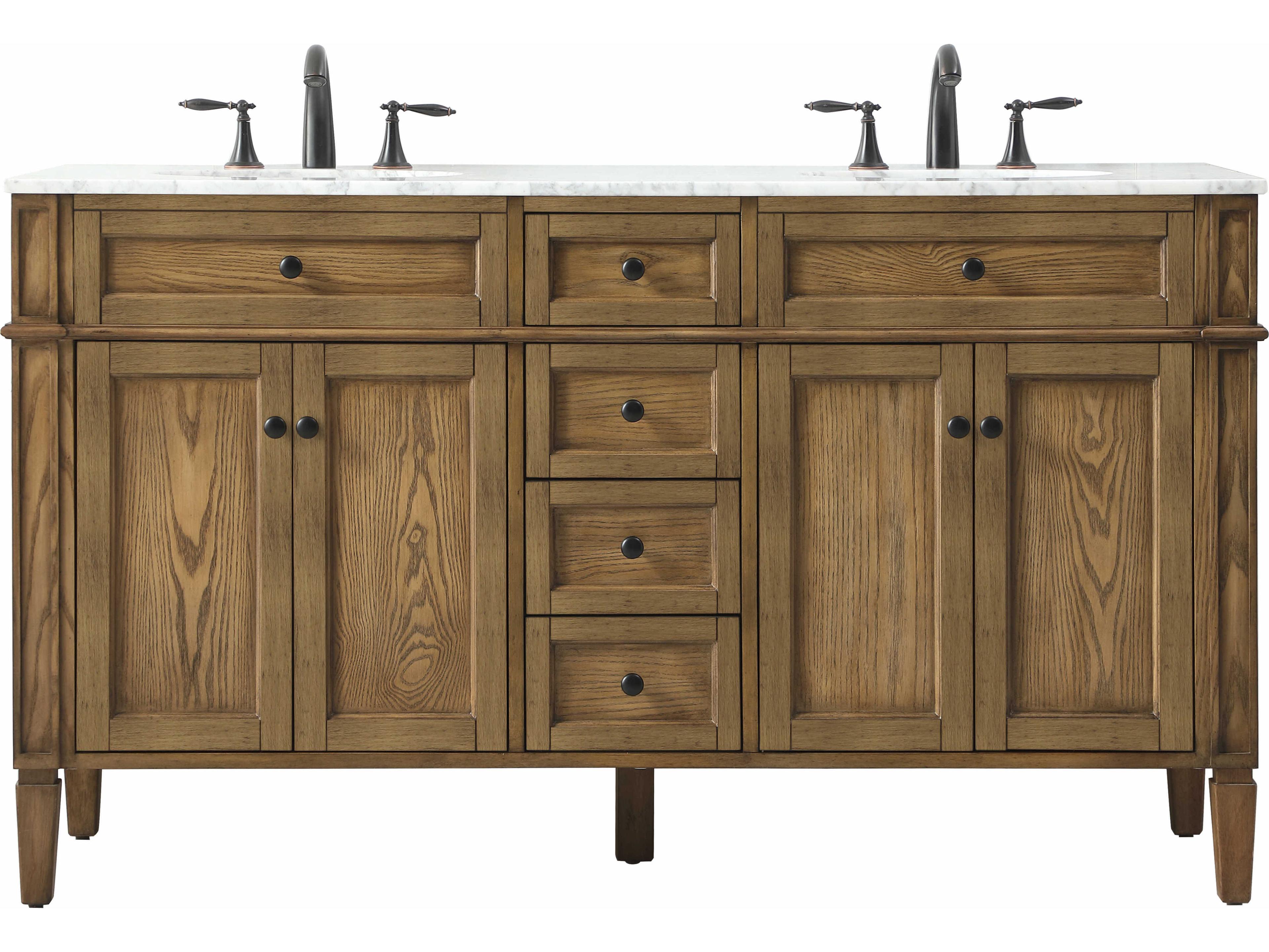 Park Avenue 60 Inch Double Vanity in Driftwood