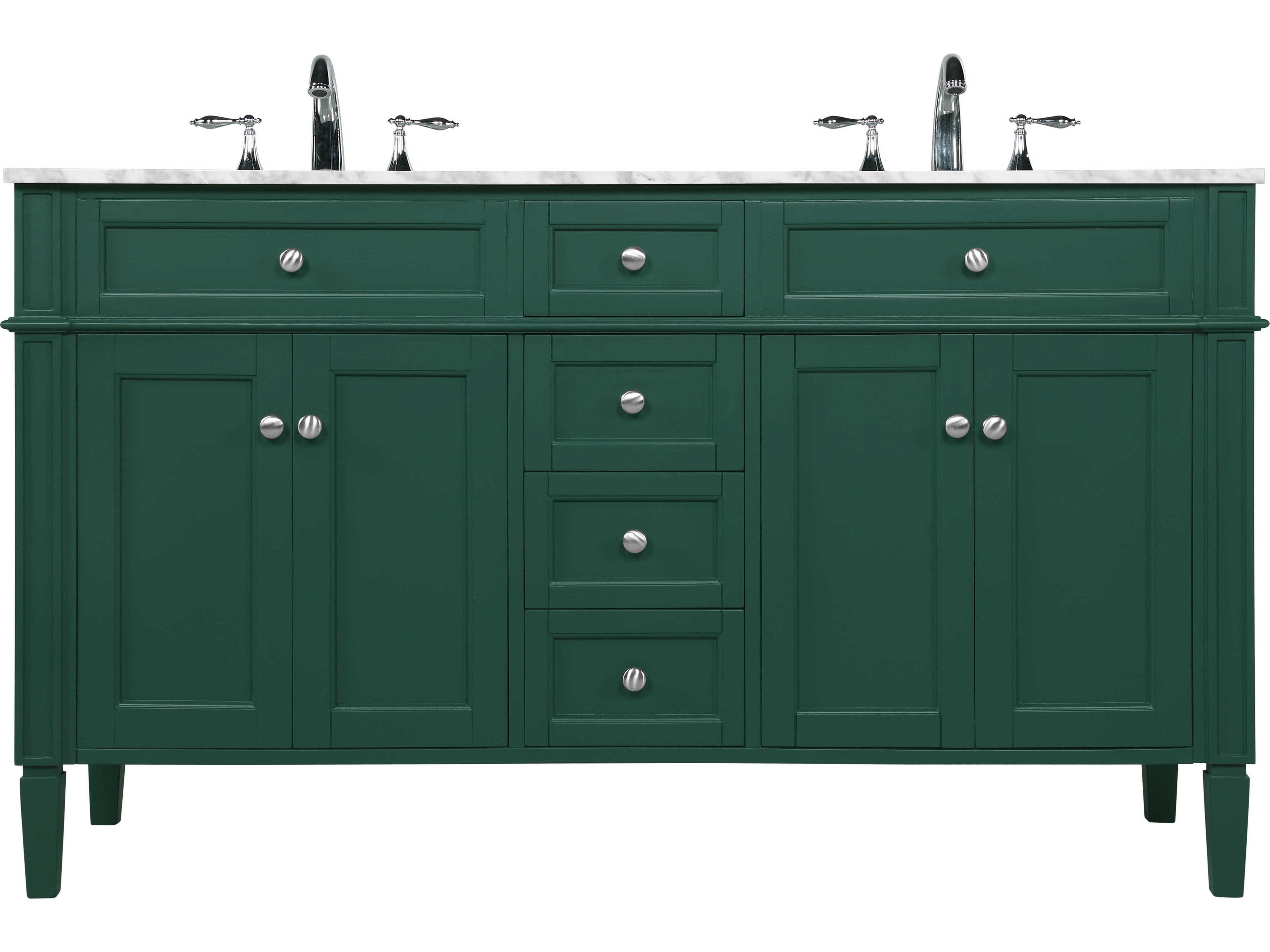 Elegant Lighting Park Avenue Green 60" Vanity