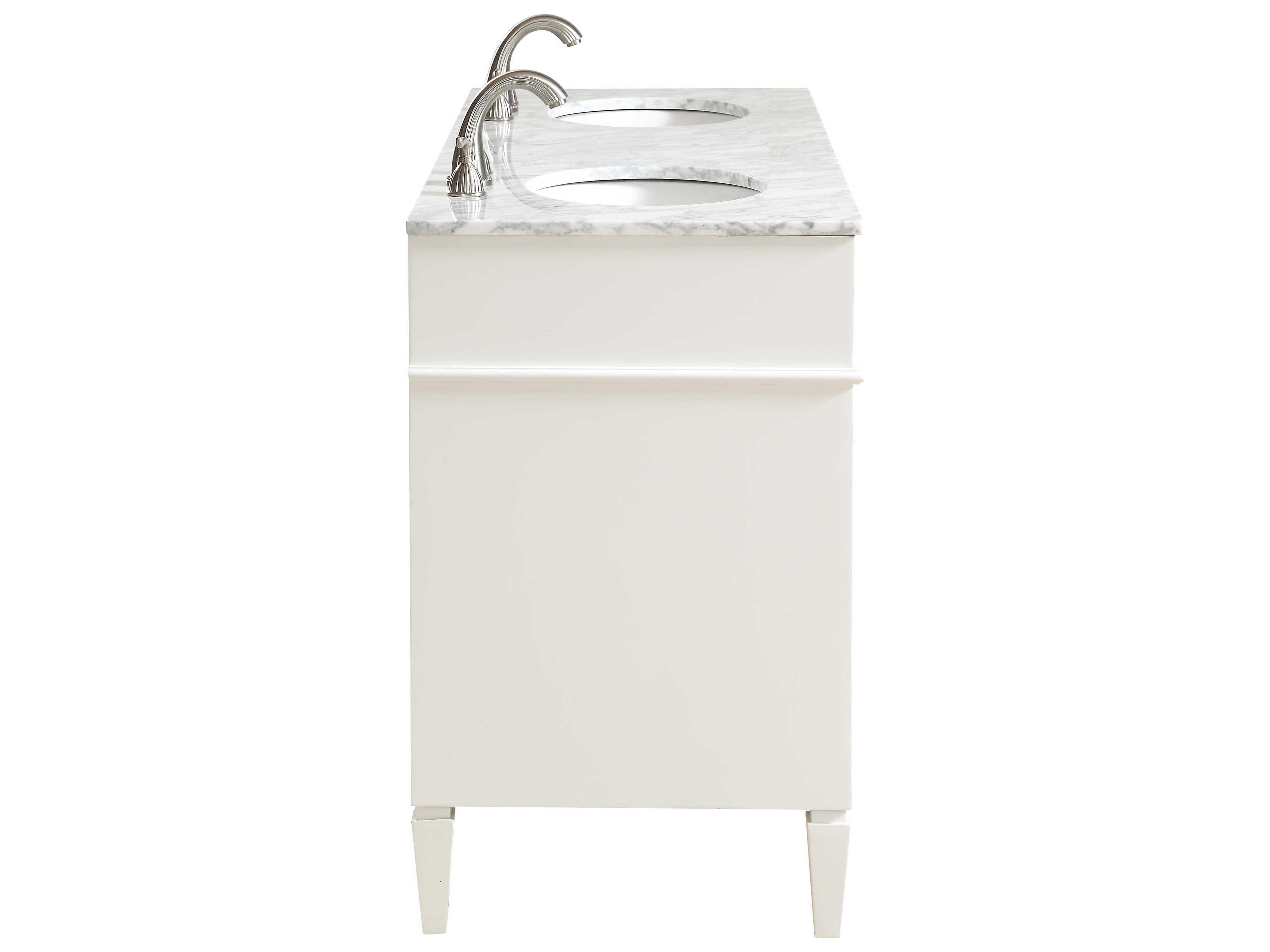 Elegant Lighting Park Avenue White 60" Vanity