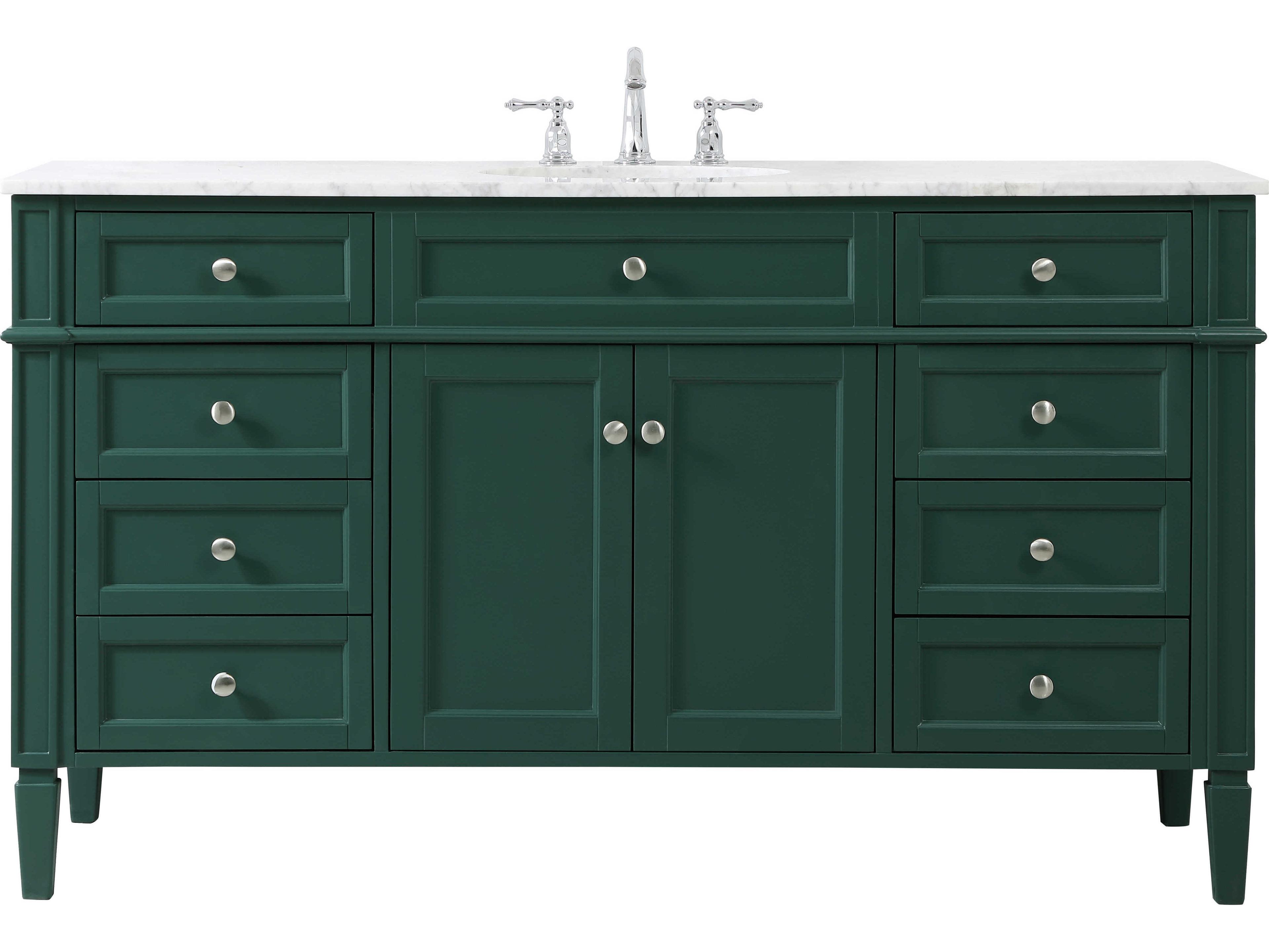 Elegant Lighting Park Avenue Green 60" Vanity