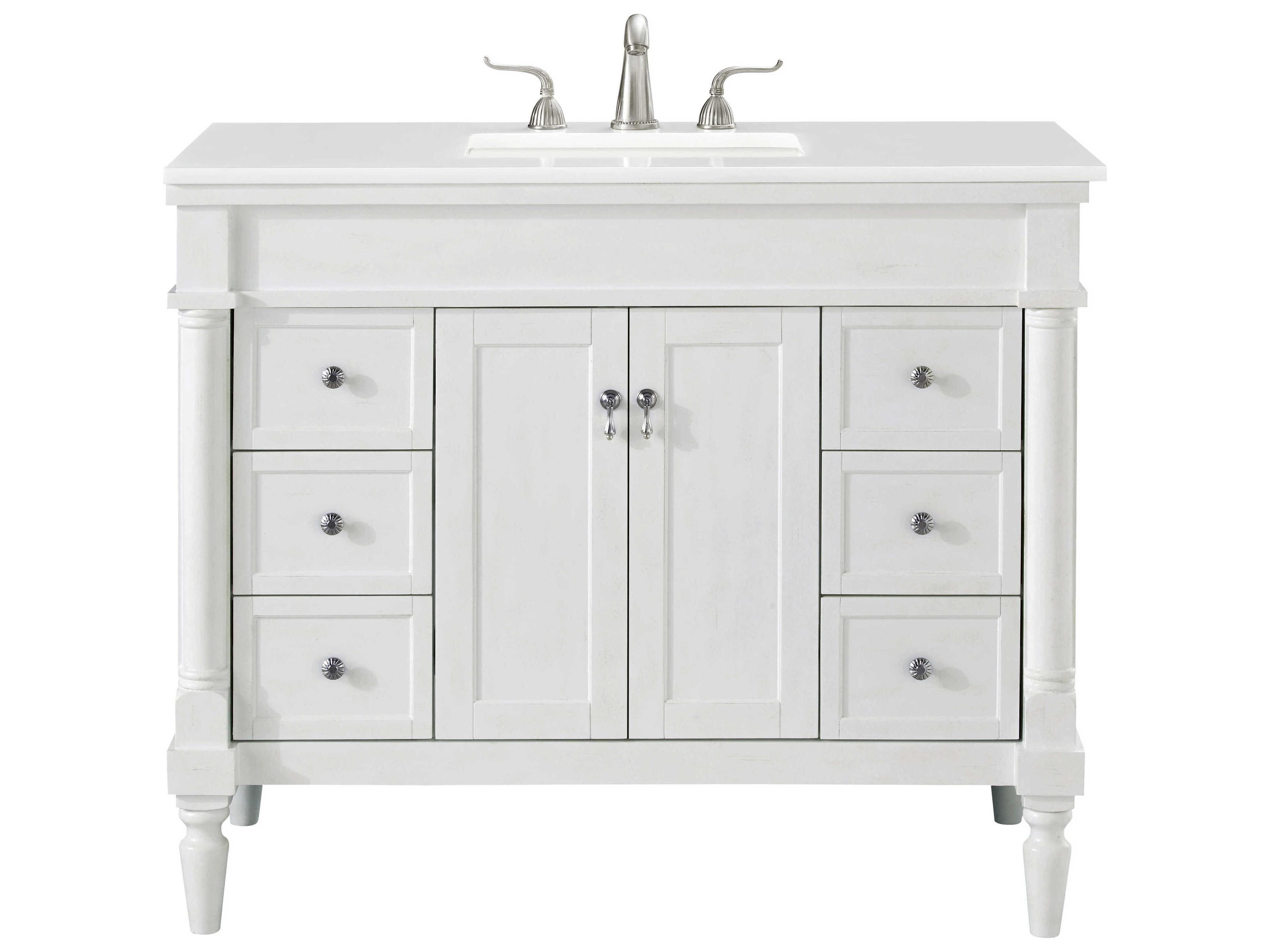 Lexington Antique White 42" Vanity