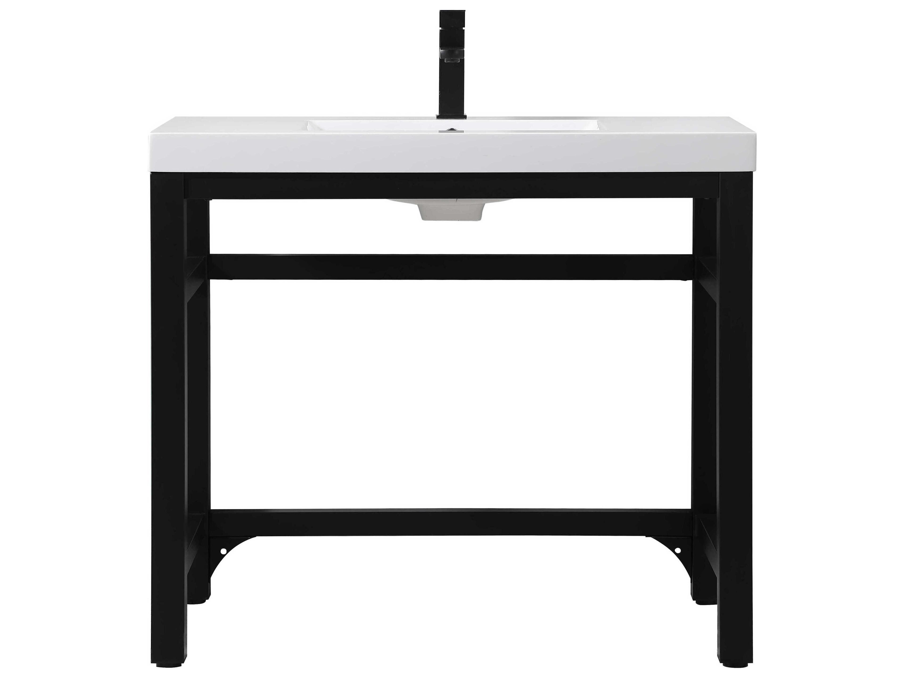 Raya Bathroom Vanity 36 Inch Black ADA Compliant