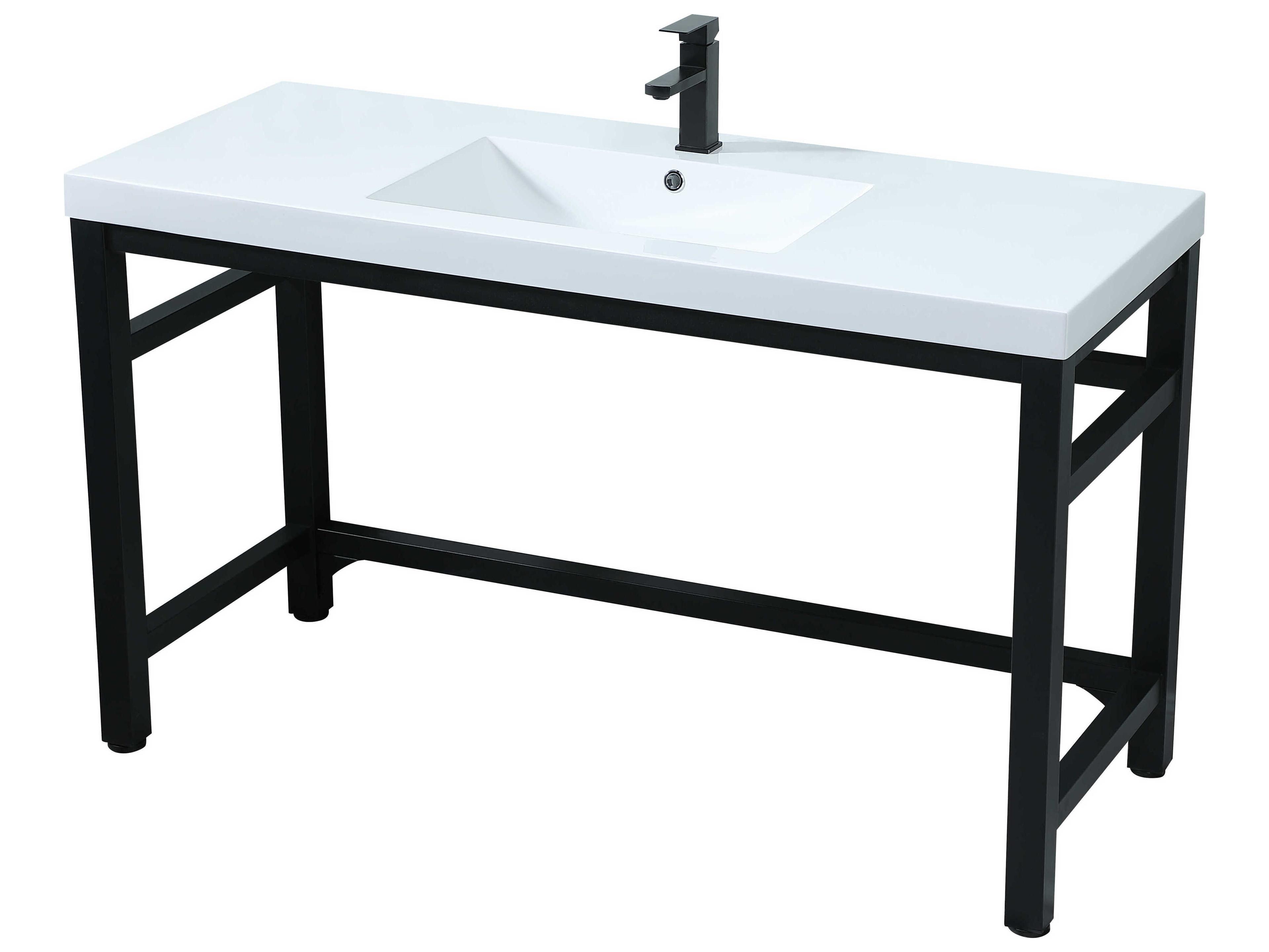 Elegant Lighting Raya Black ADA Compliant Vanity