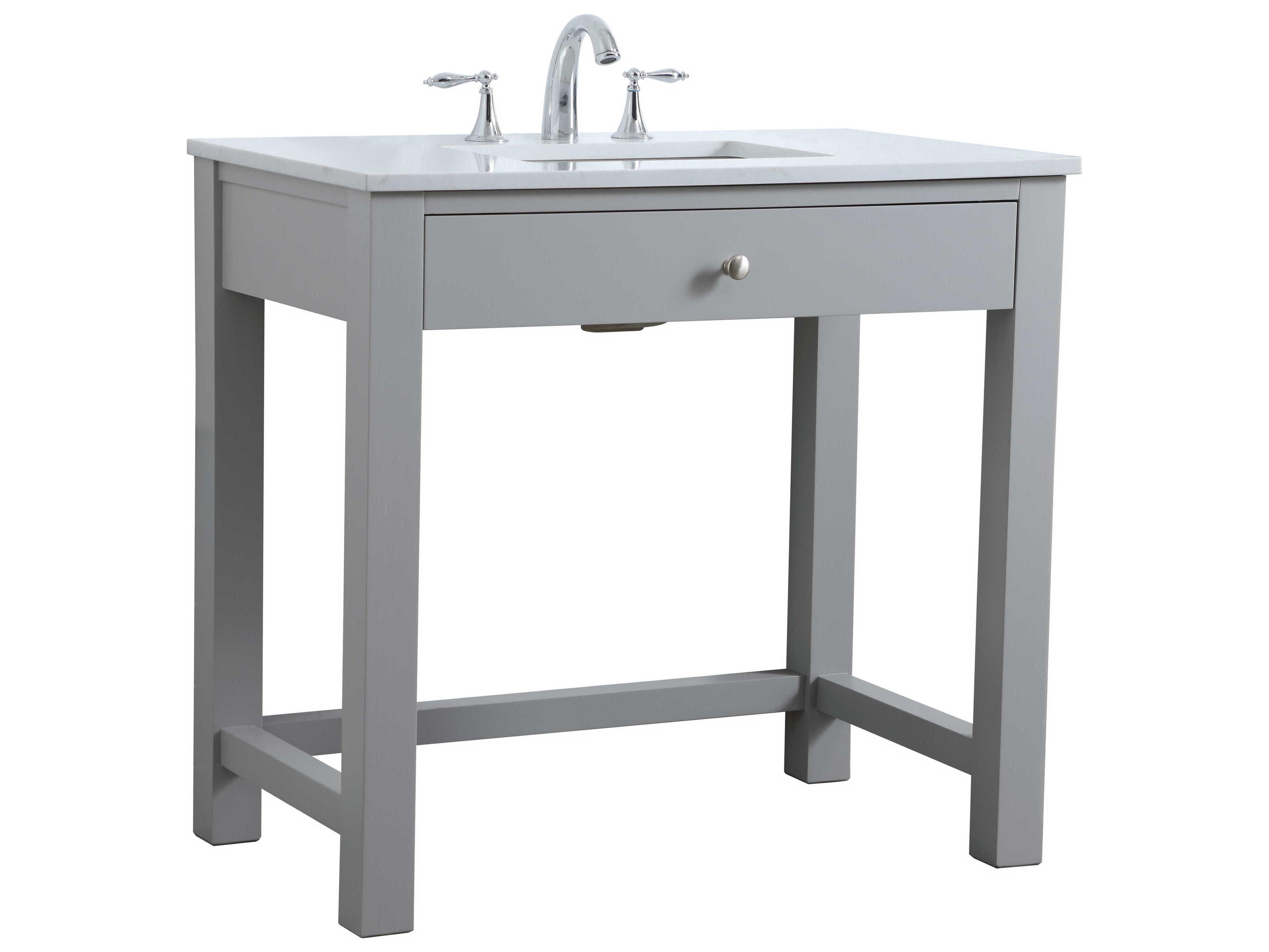 Elegant Lighting Hudson Grey ADA Compliant Vanity