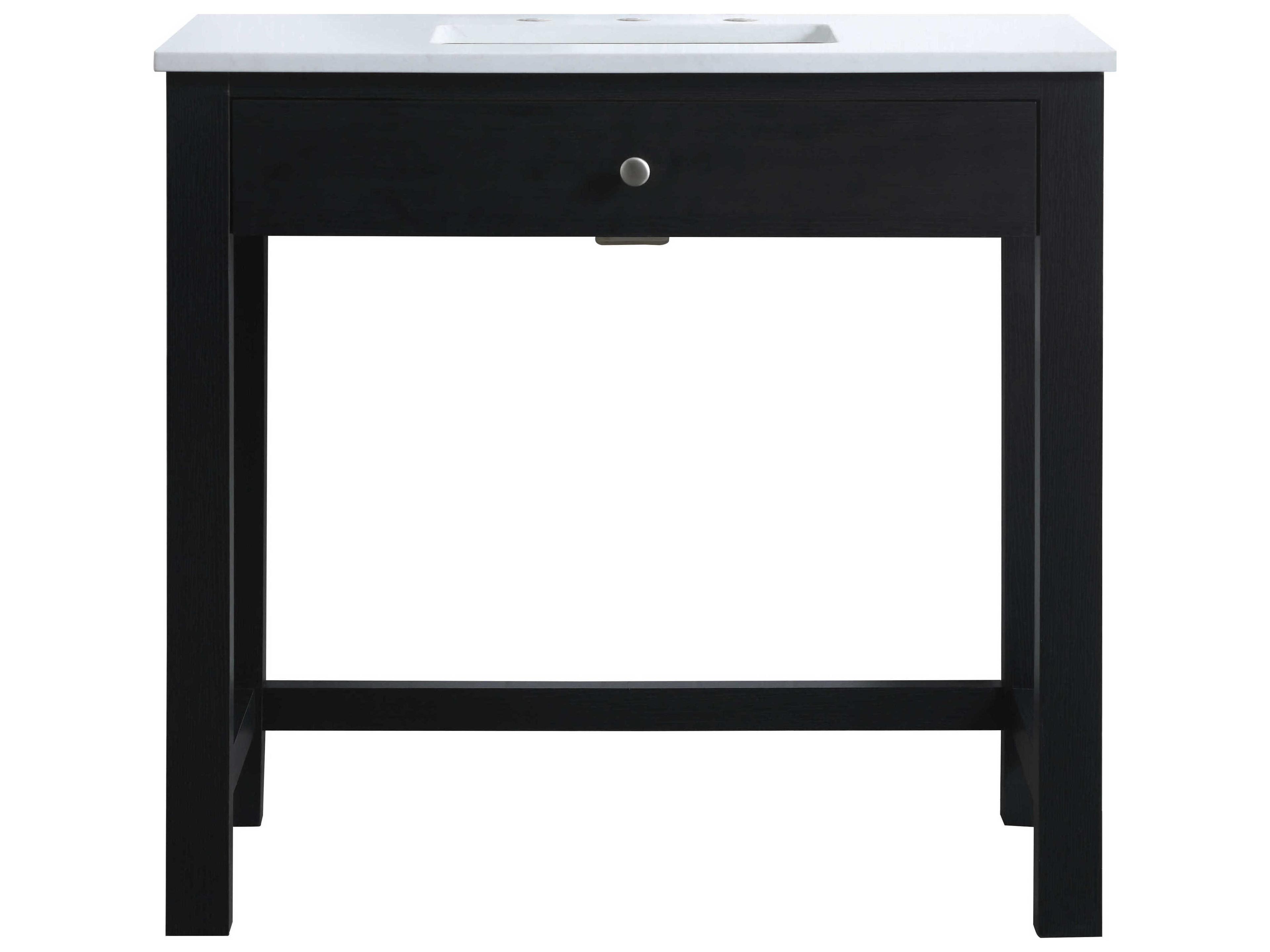 Elegant Lighting Hudson Black ADA Compliant Vanity