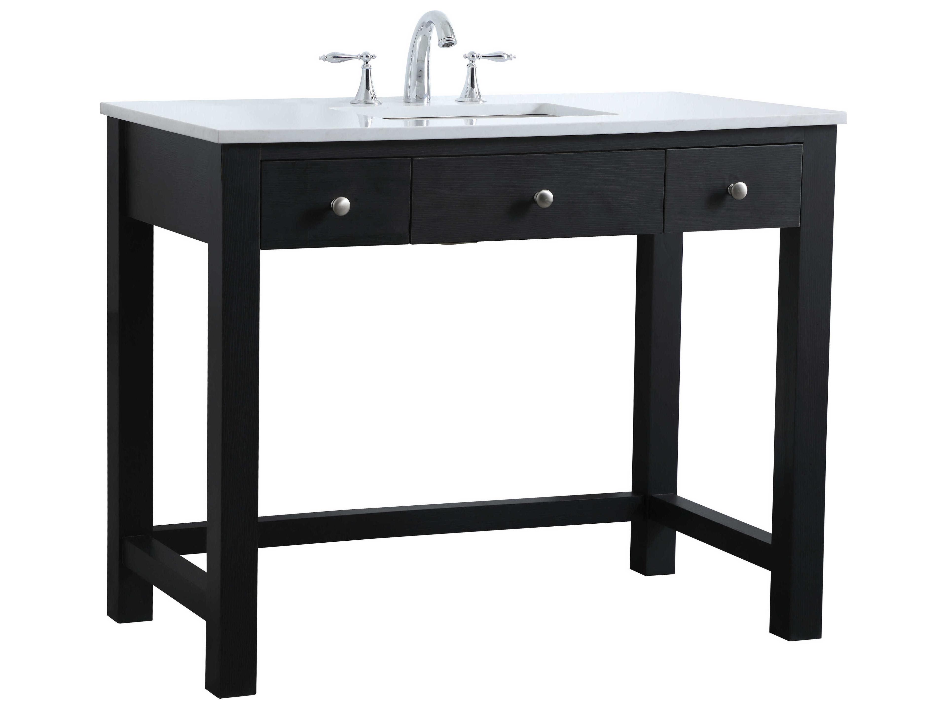 Elegant Lighting Hudson Black ADA Compliant Vanity