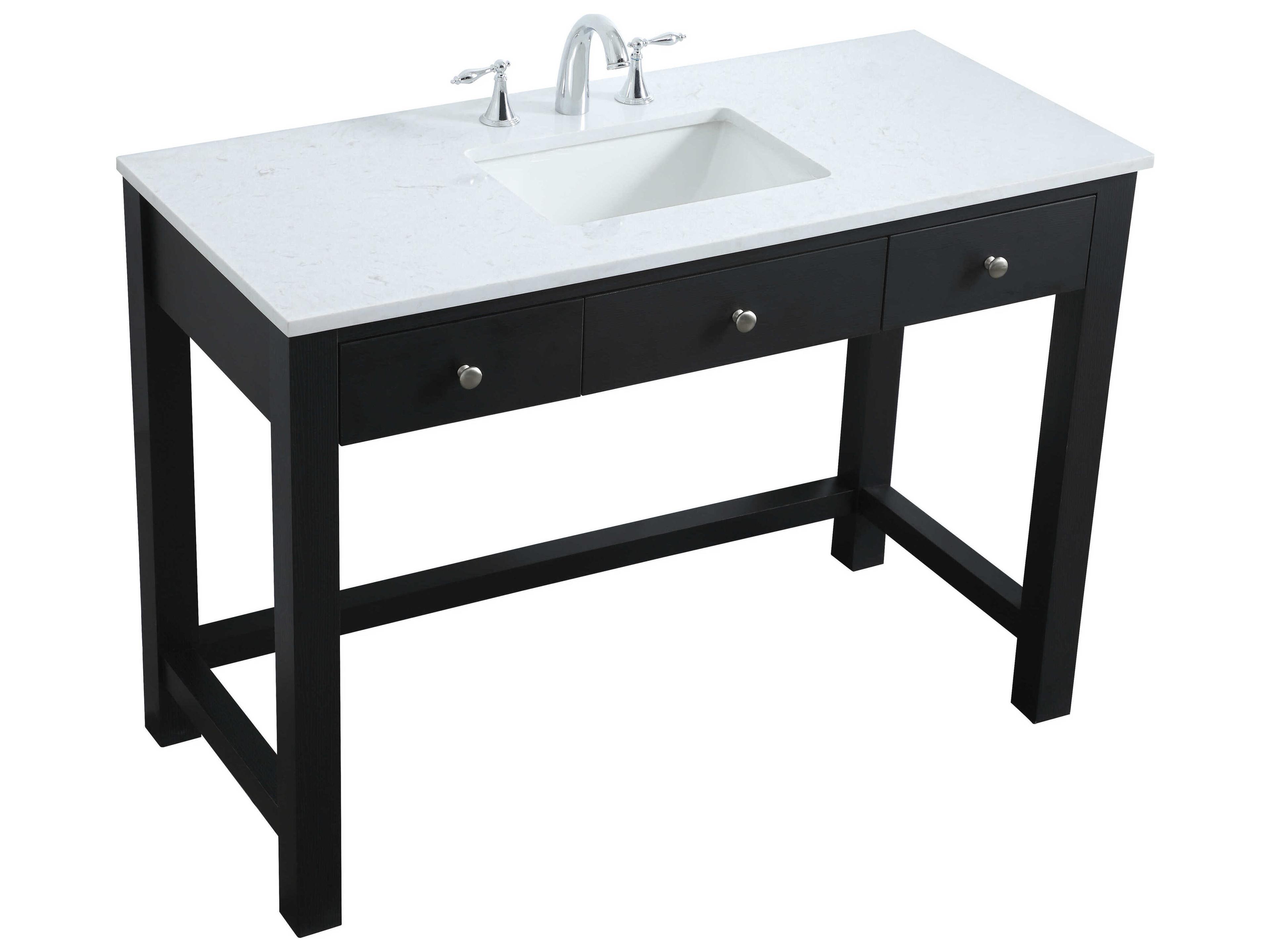 Elegant Lighting Hudson Black ADA Compliant Vanity