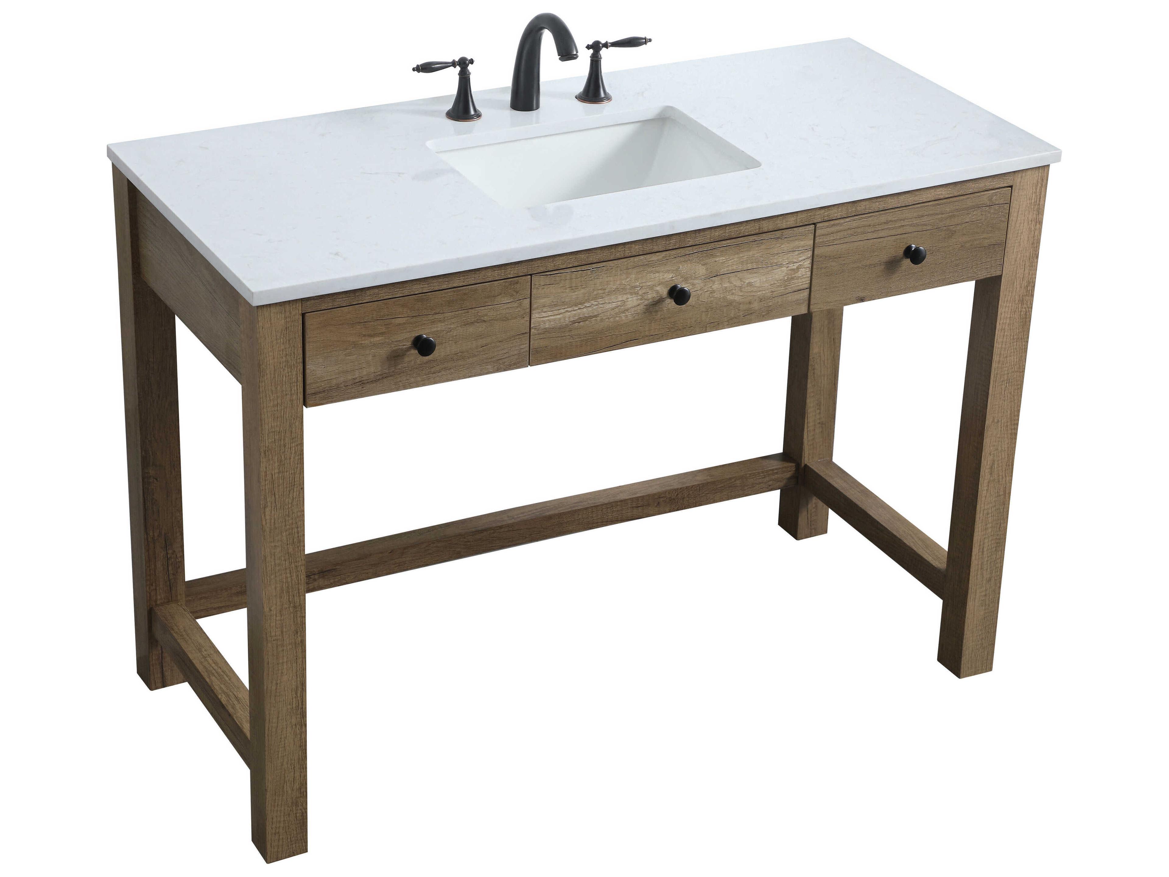 Elegant Lighting Hudson Natural Oak ADA Compliant Vanity