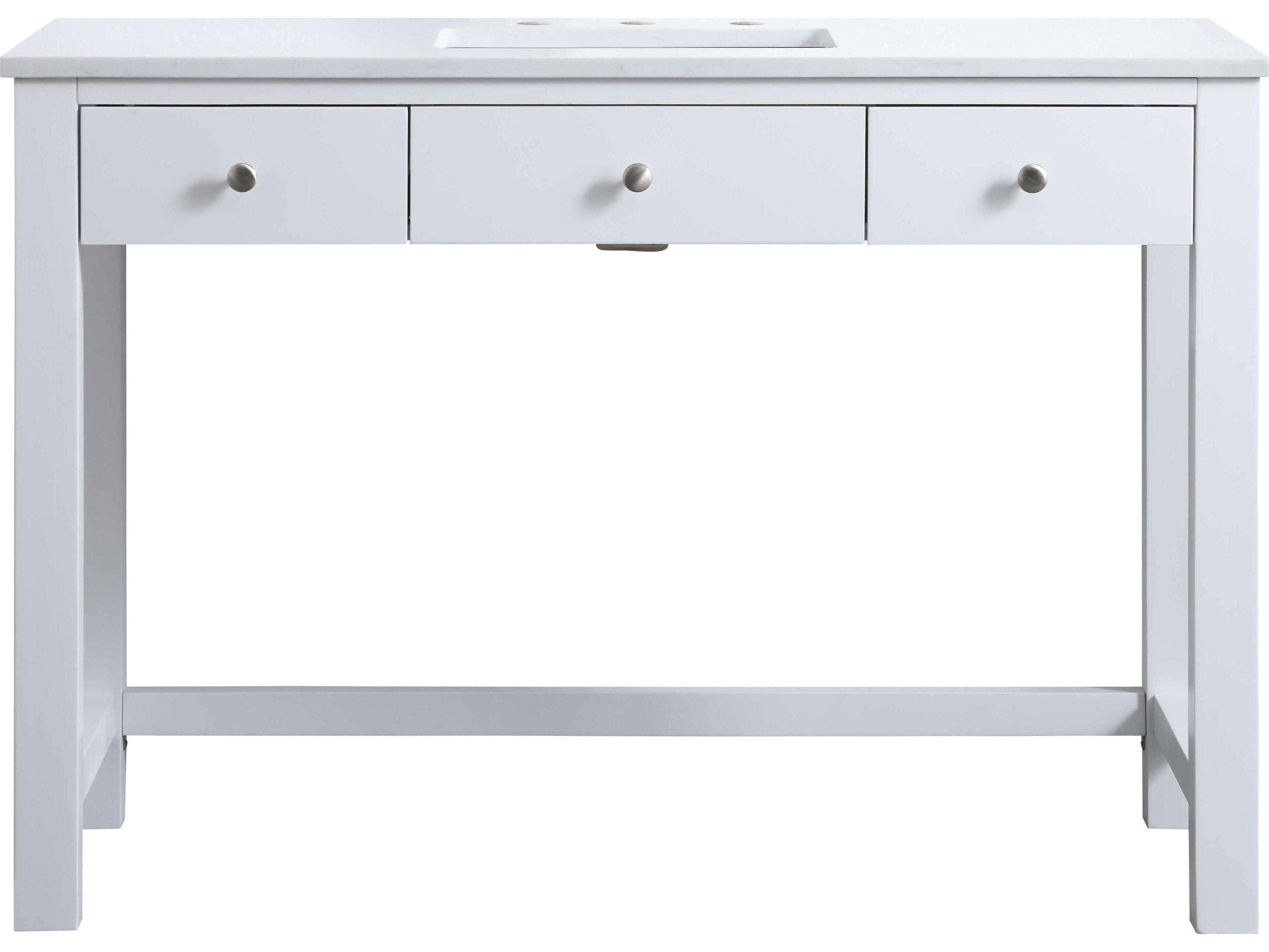 Elegant Lighting Hudson White ADA Compliant Vanity