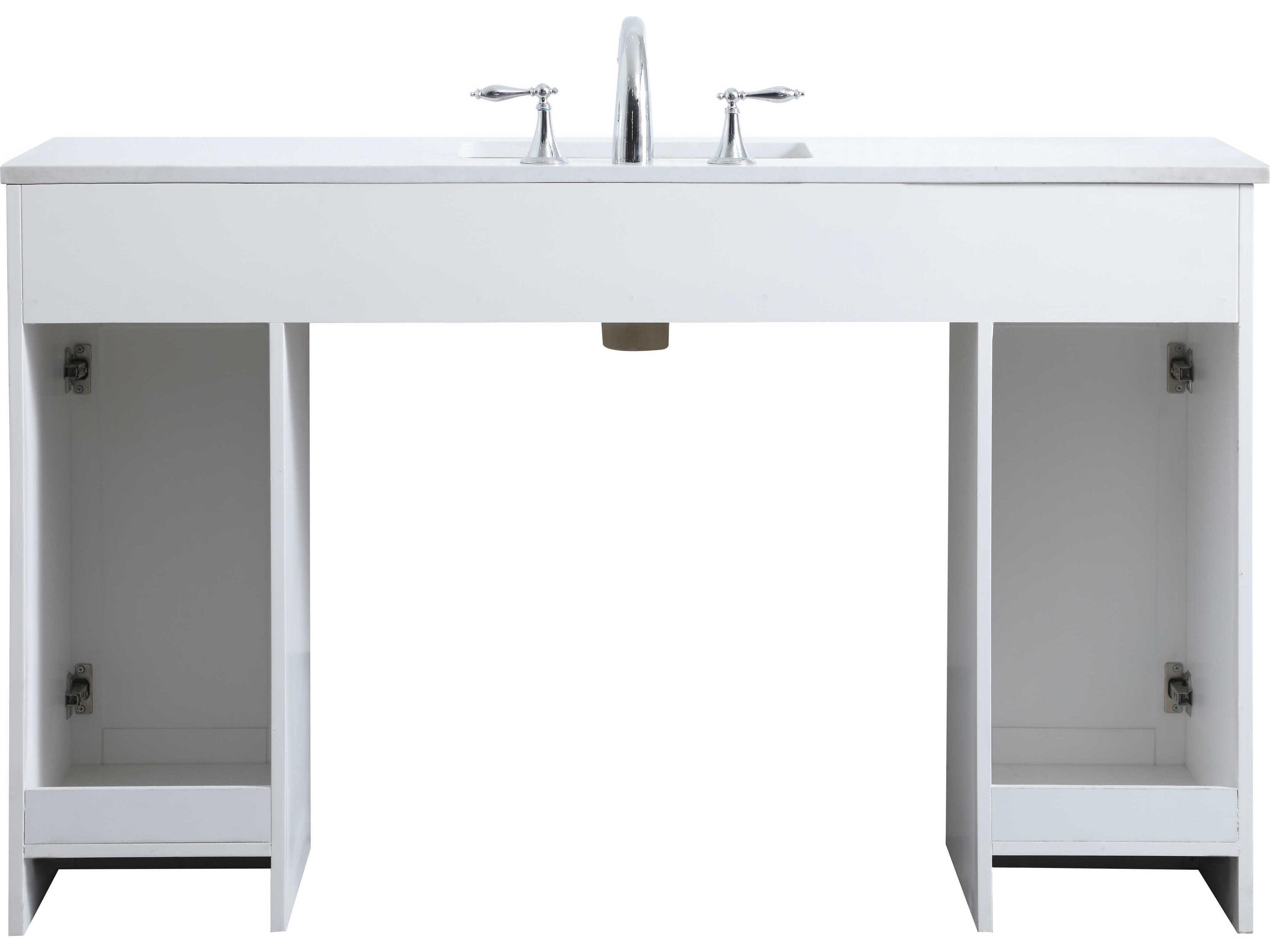 Elegant Lighting Cooper White ADA Compliant Vanity