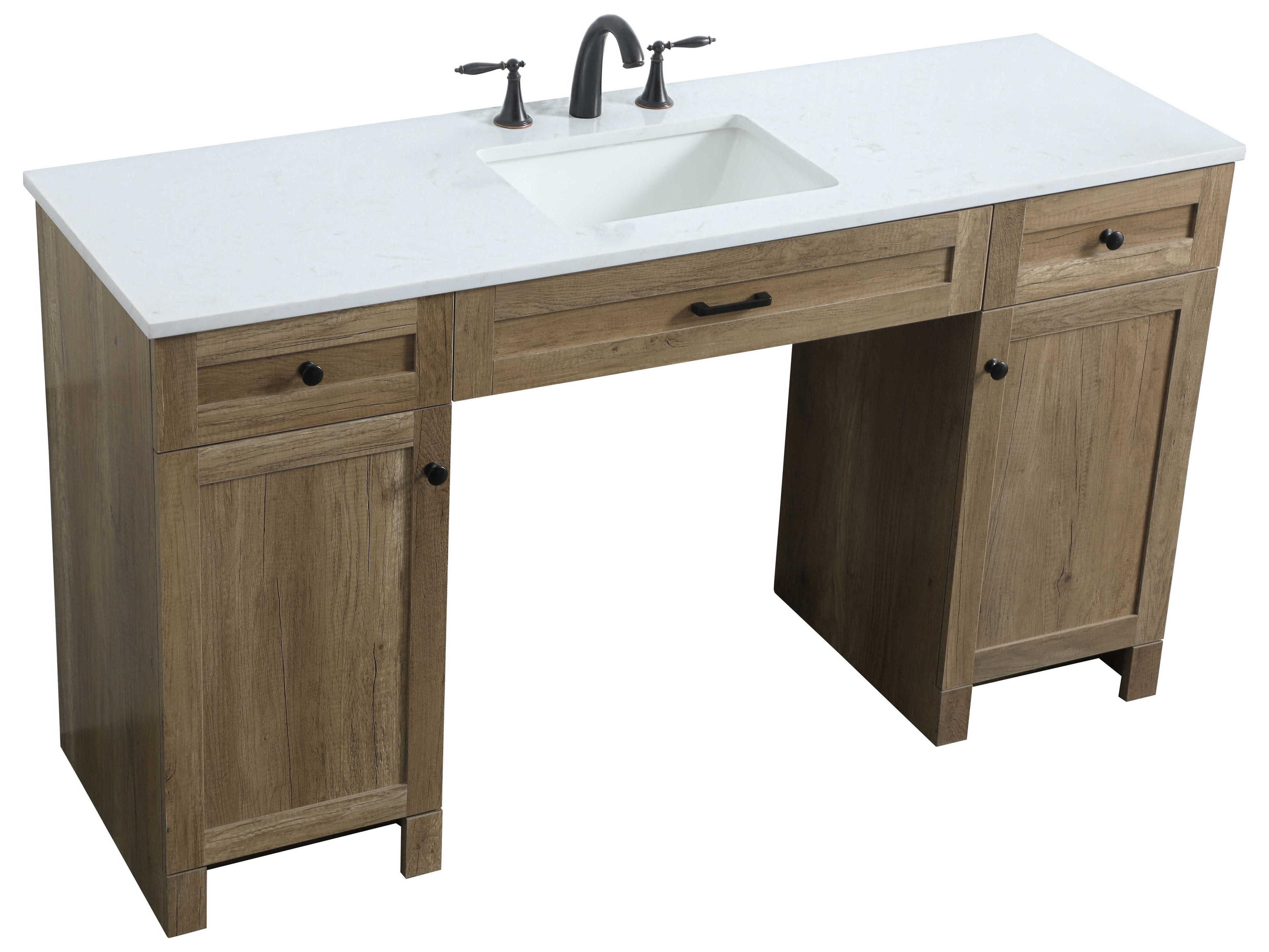 Elegant Lighting Cooper Natural Oak ADA Compliant Vanity