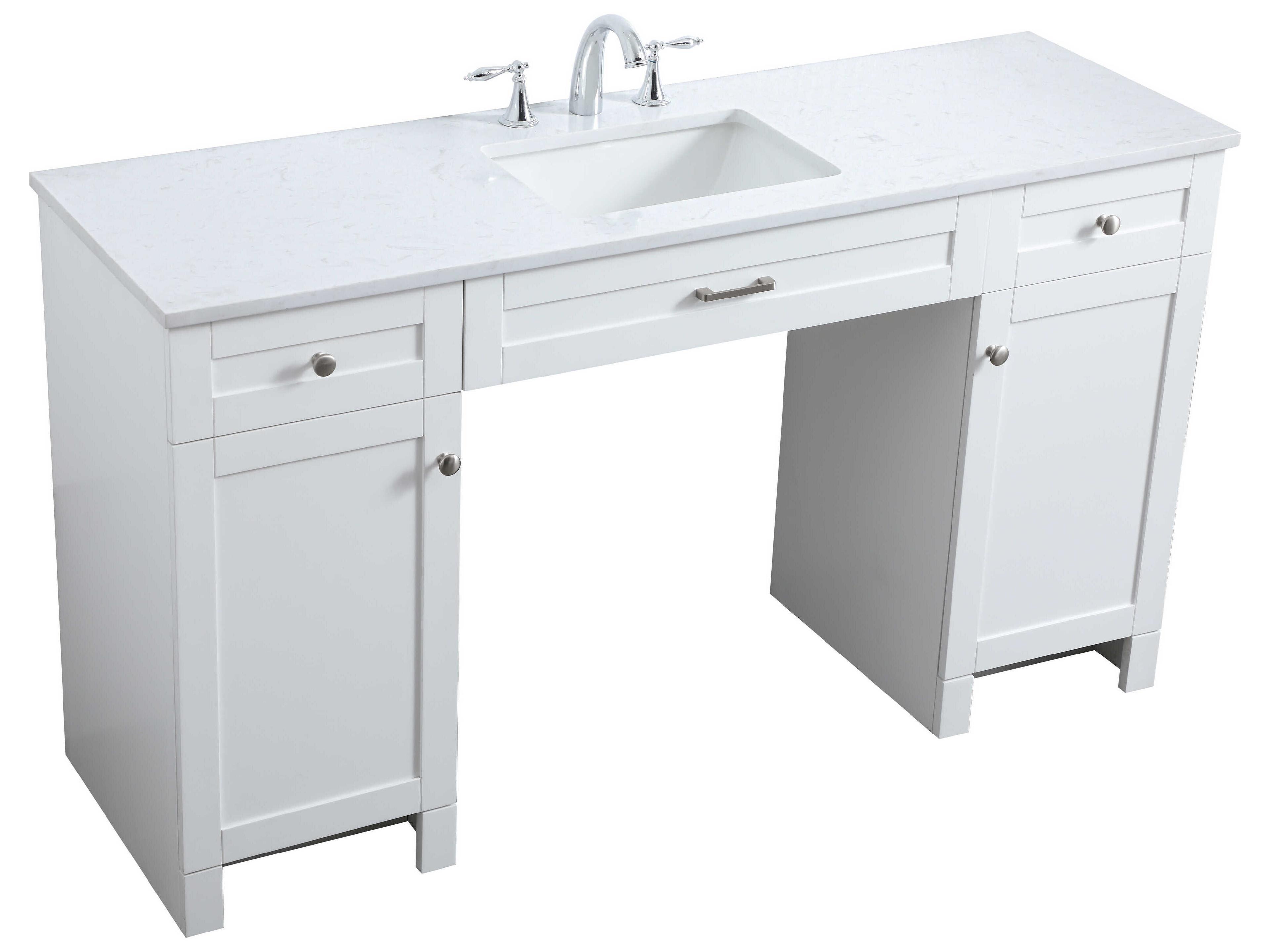 Elegant Lighting Cooper White ADA Compliant Vanity