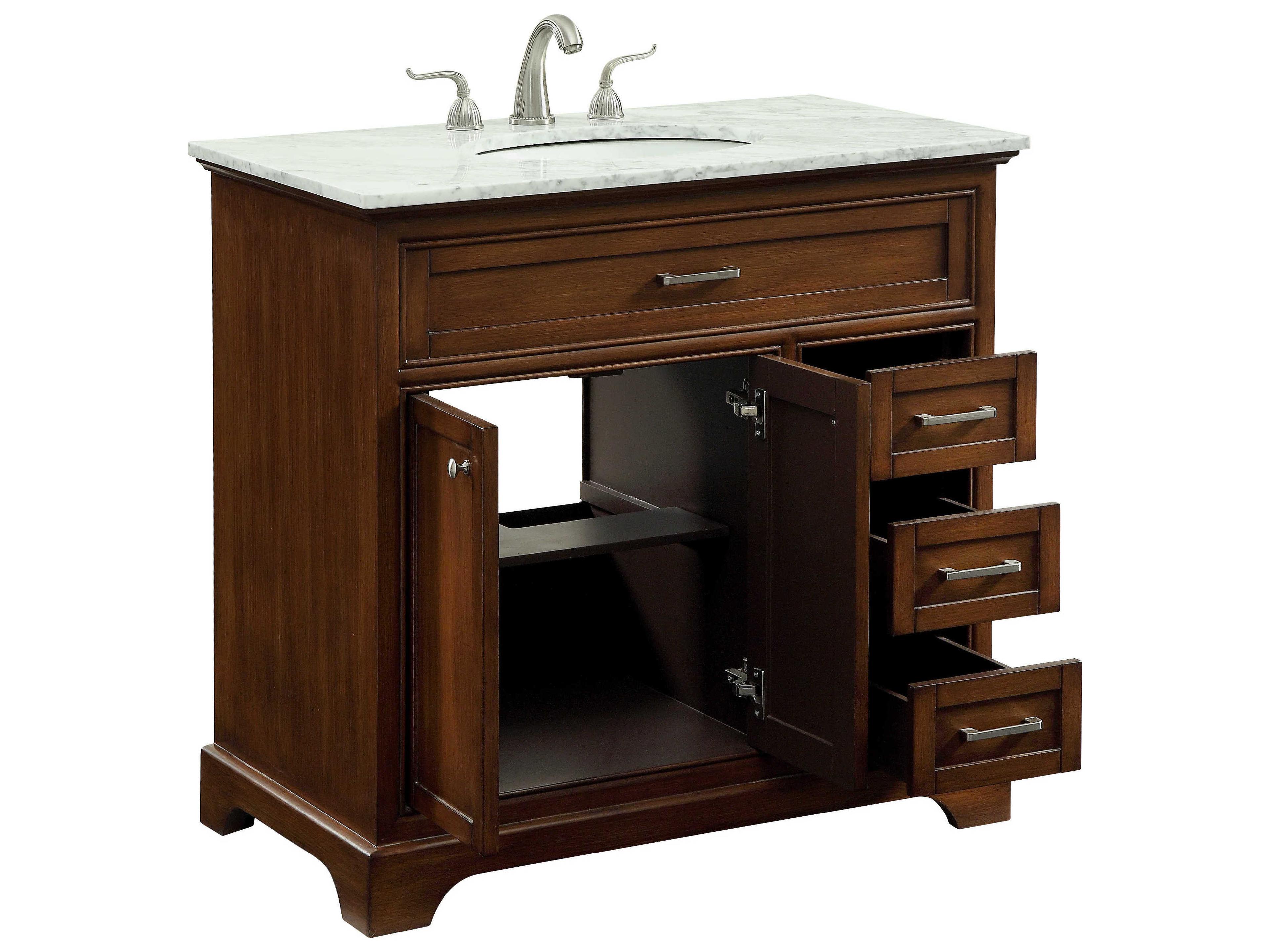 Elegant Lighting Americana Teak 36" Vanity