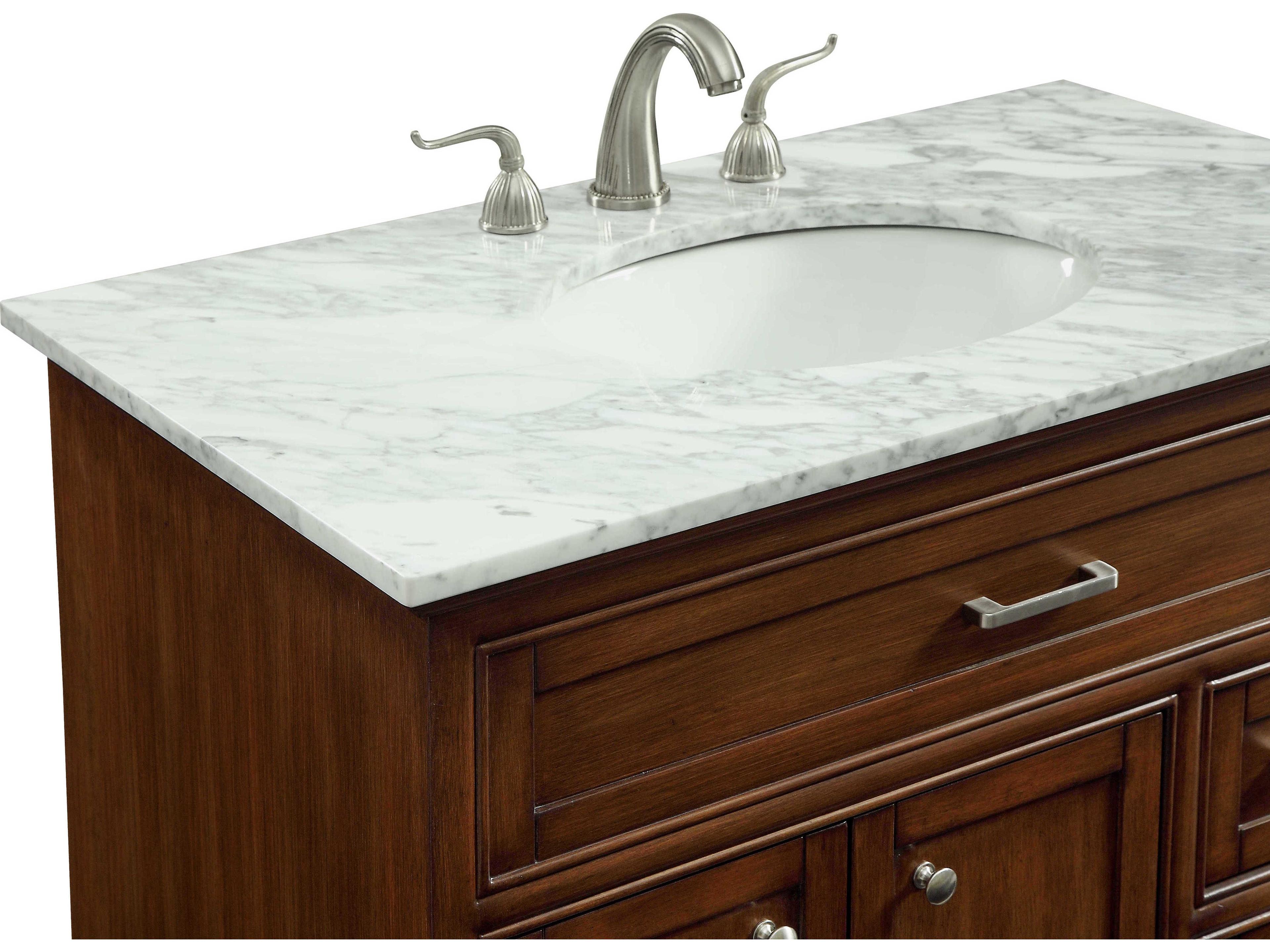 Elegant Lighting Americana Teak 36" Vanity