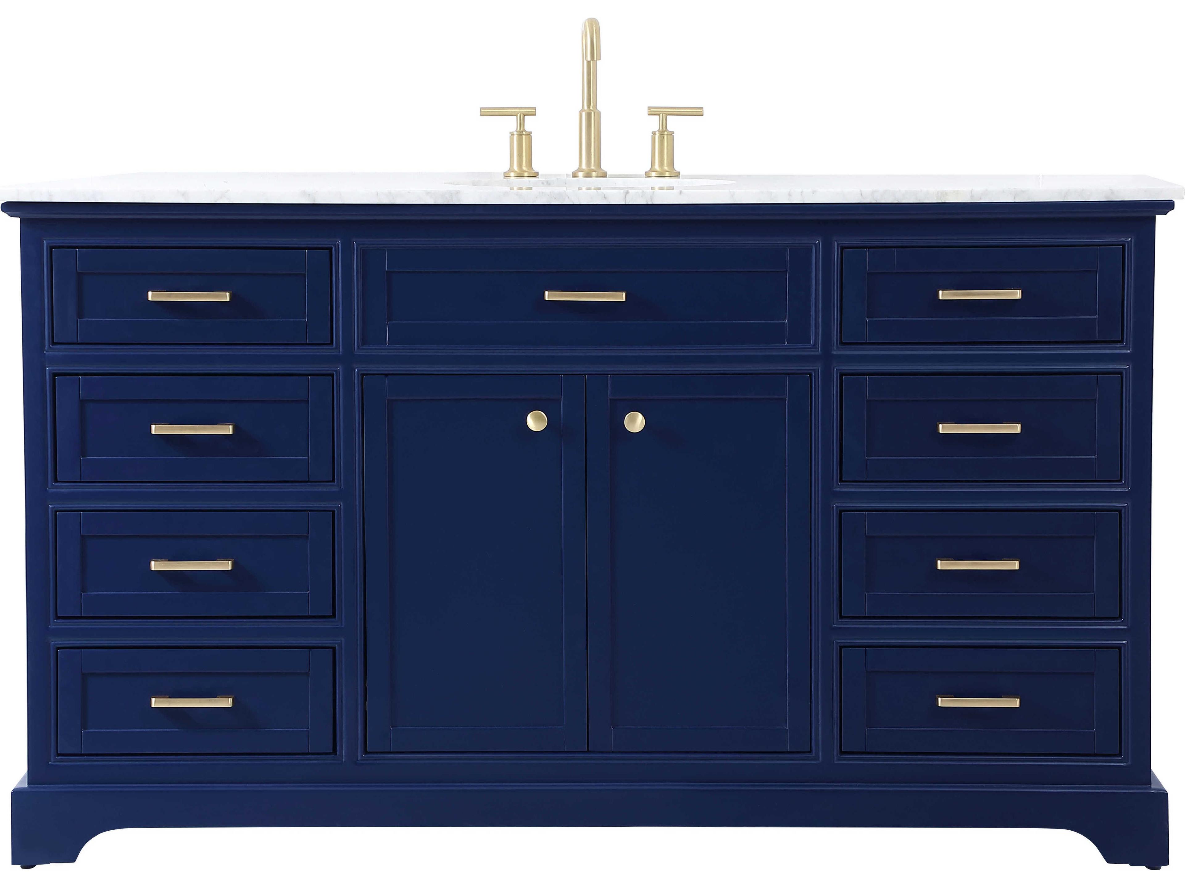 Elegant Lighting Americana Blue 60" Vanity