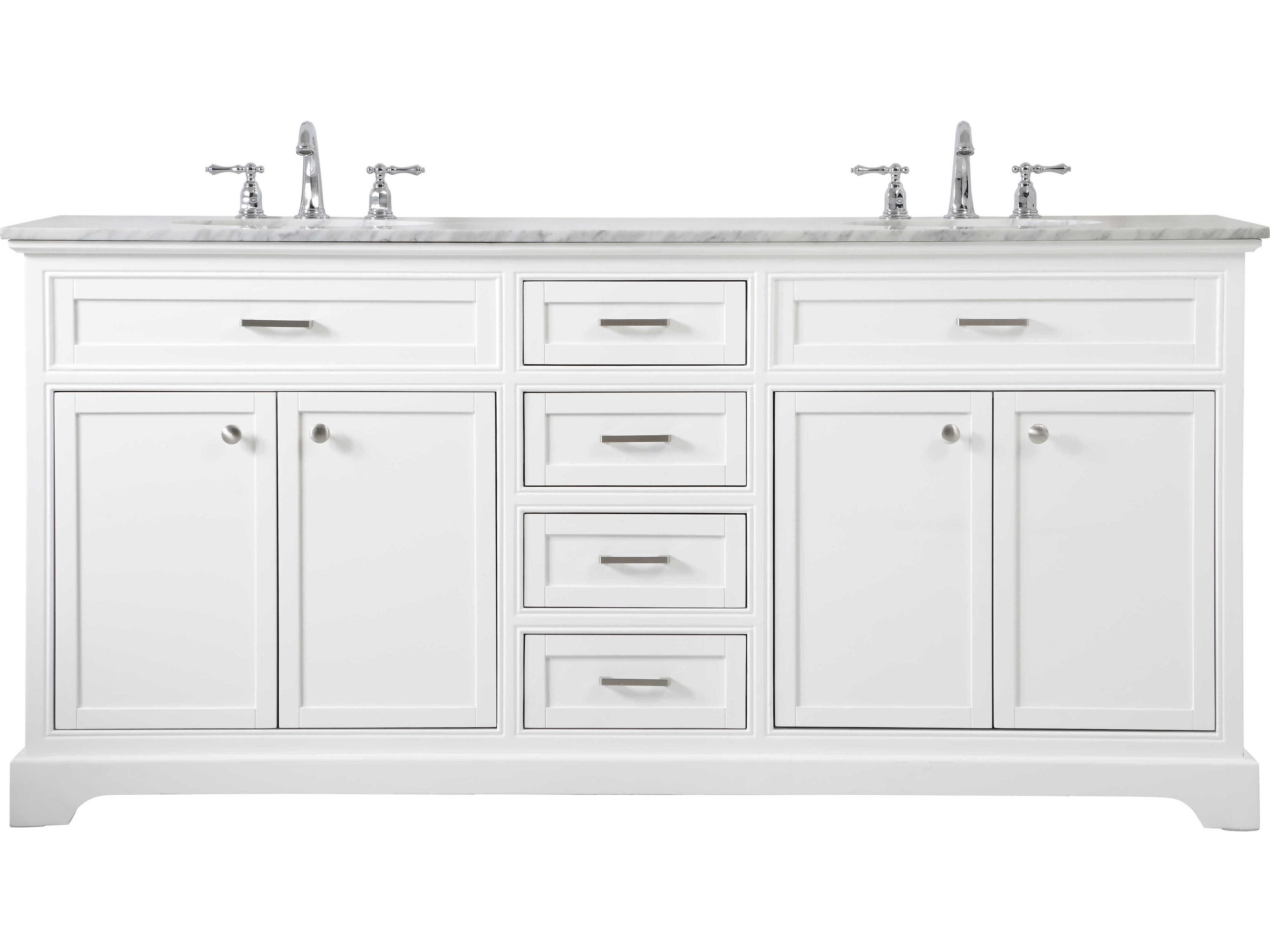 Americana White 72" Vanity