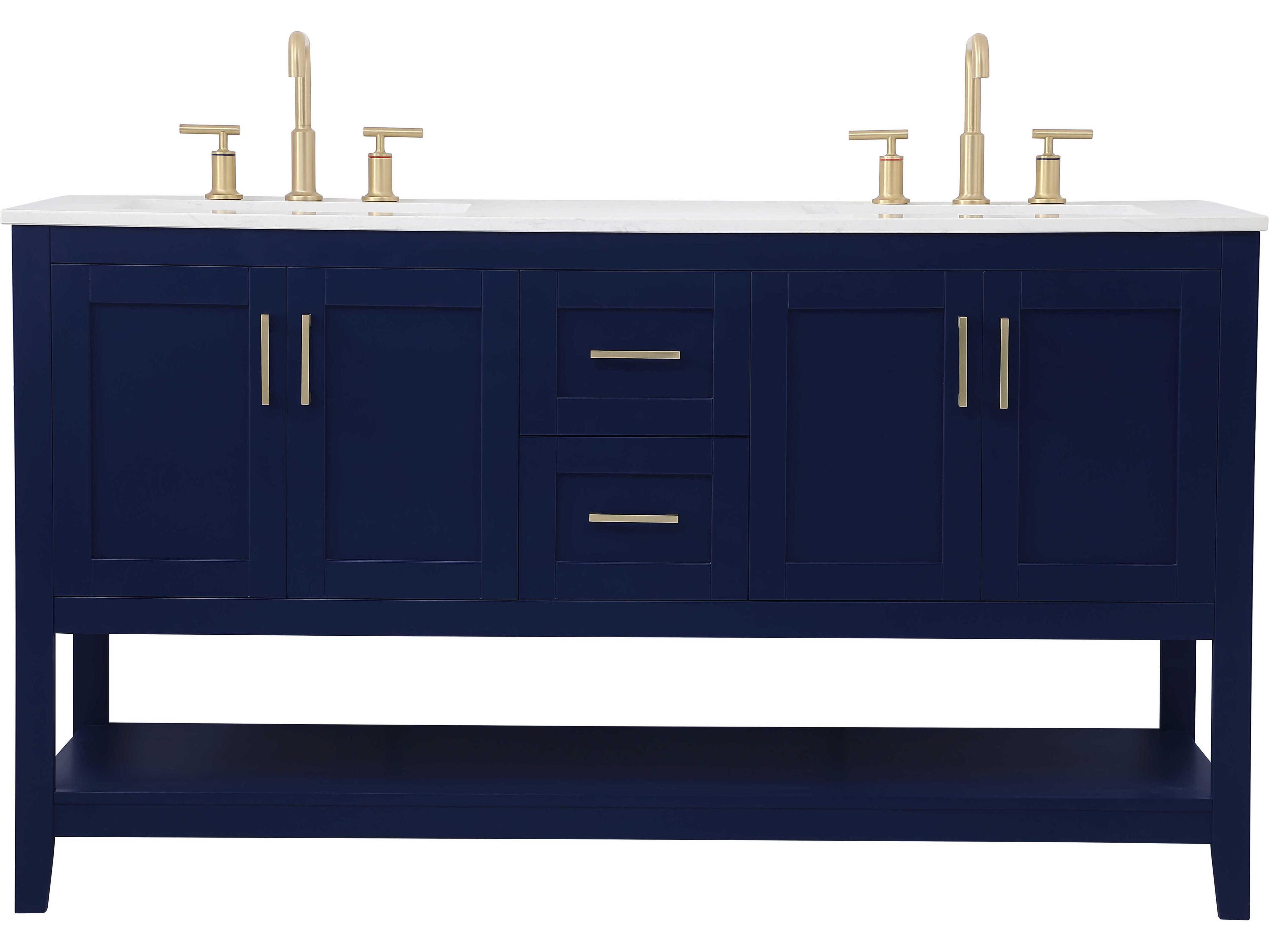 Aubrey Blue 60" Vanity