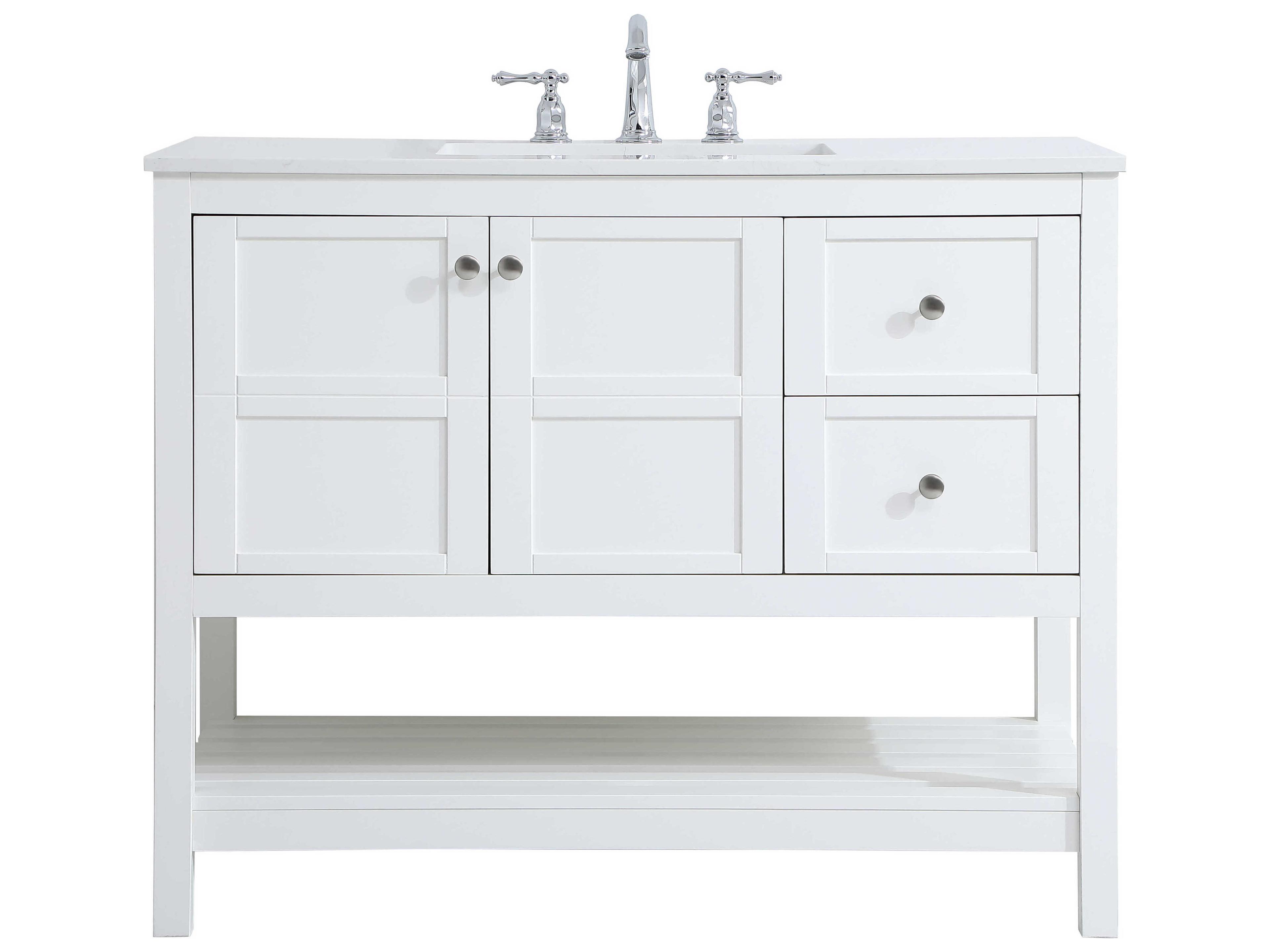 Theo 42" White Vanity