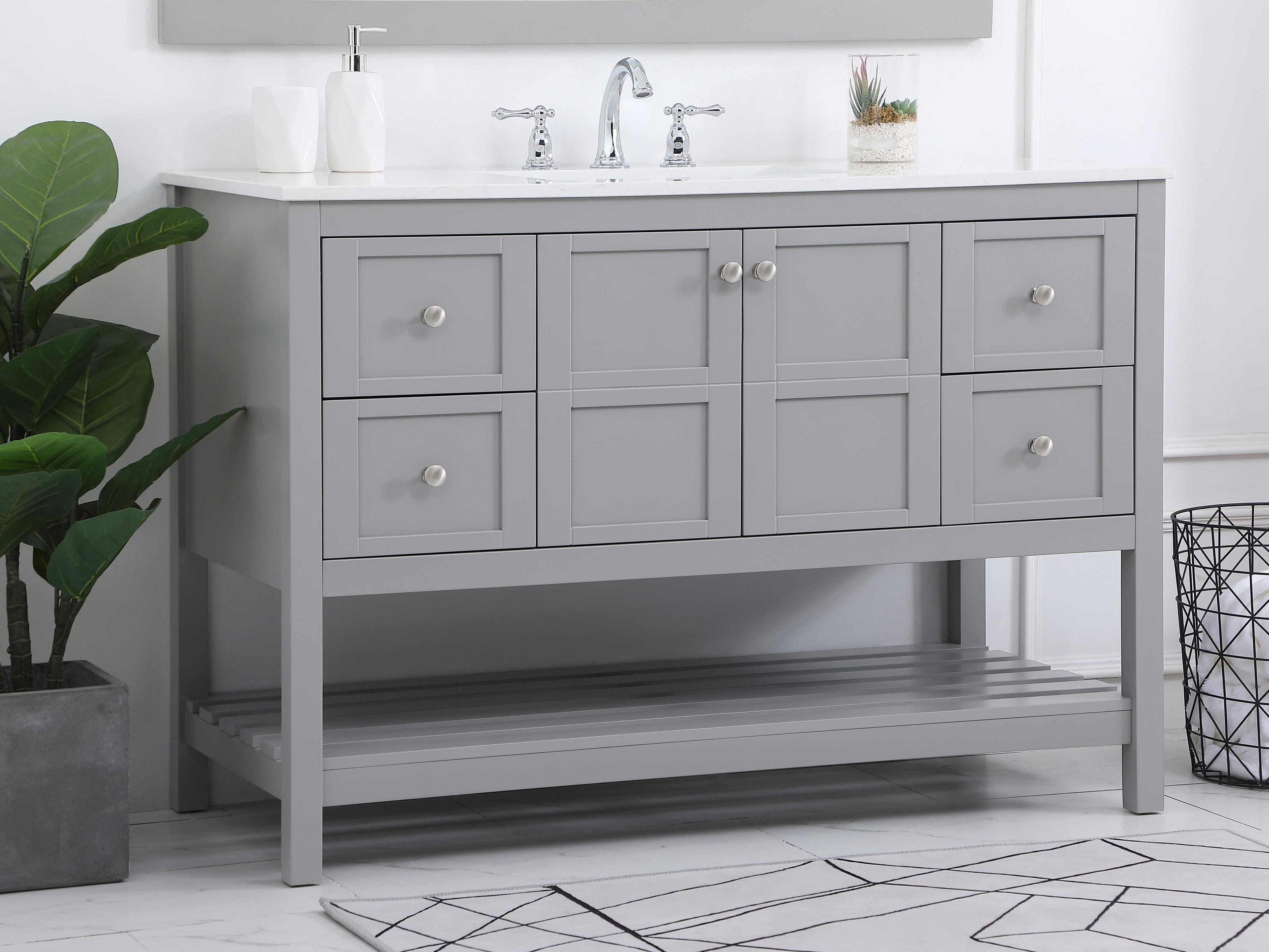 Elegant Lighting Theo Gray 48" Vanity