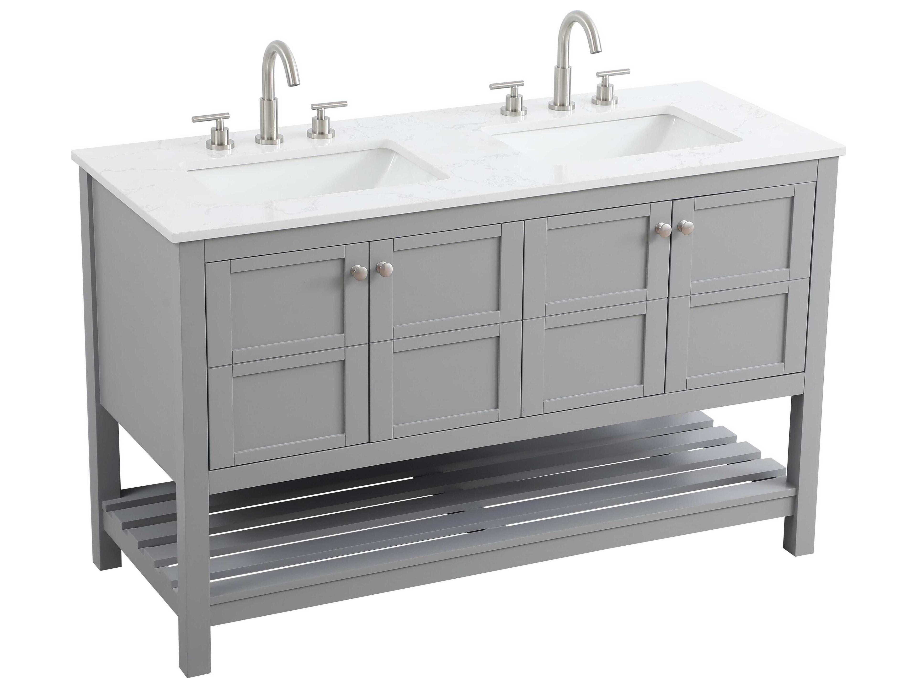 Elegant Lighting Theo Grey Vanity