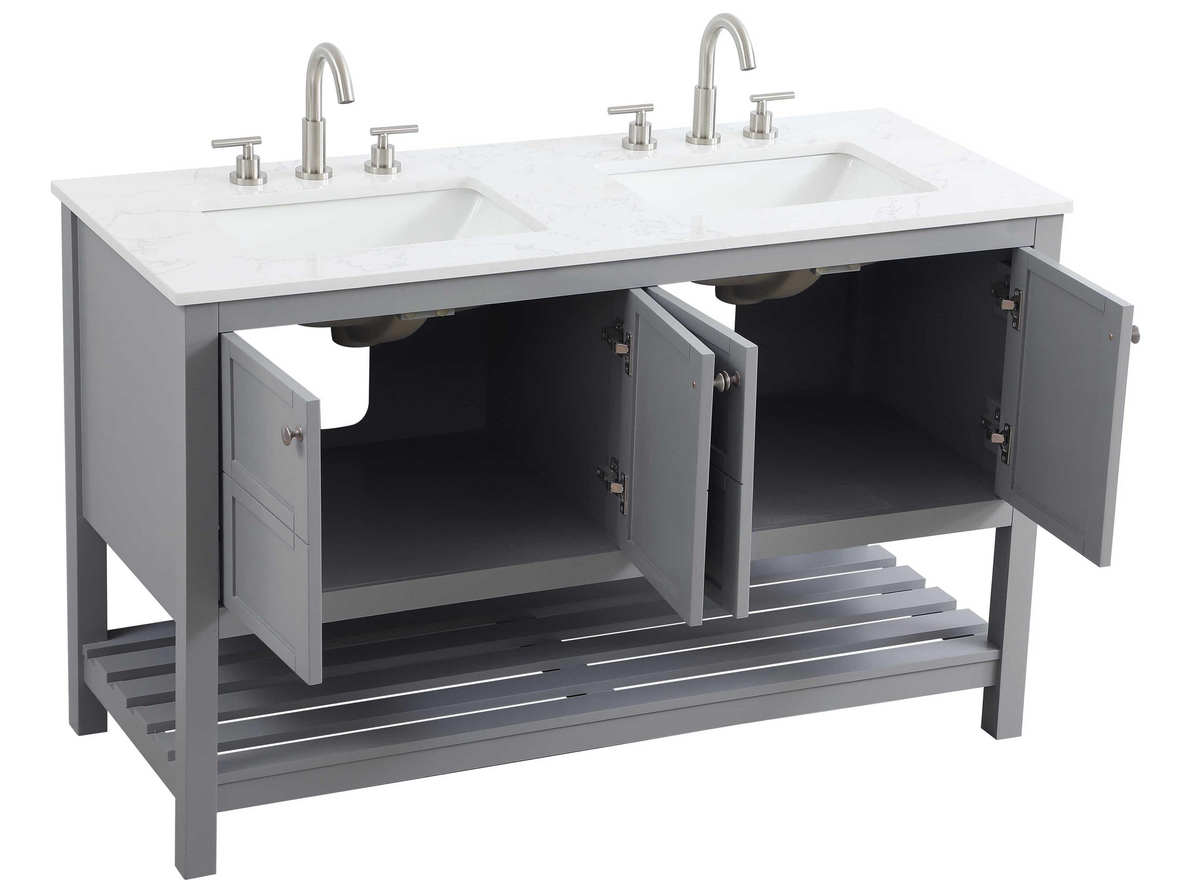 Elegant Lighting Theo Grey Vanity