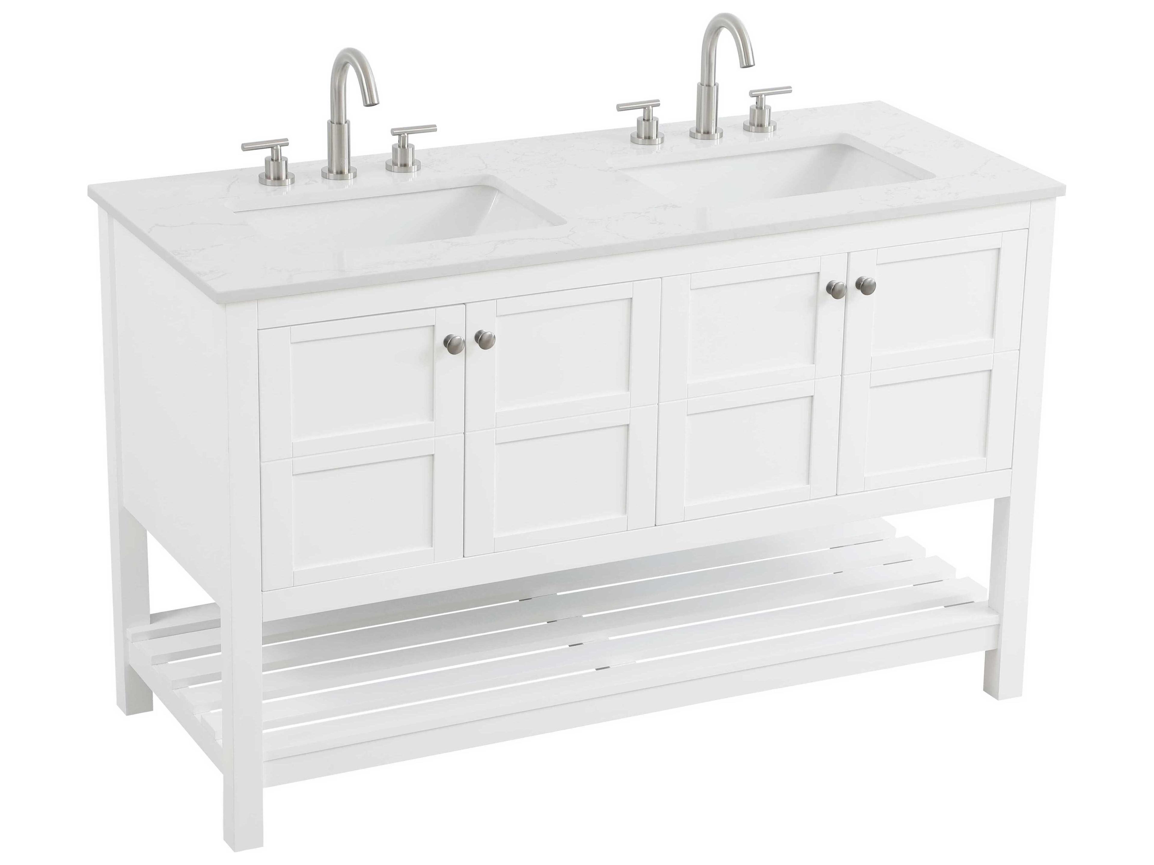 Elegant Lighting Theo White Vanity