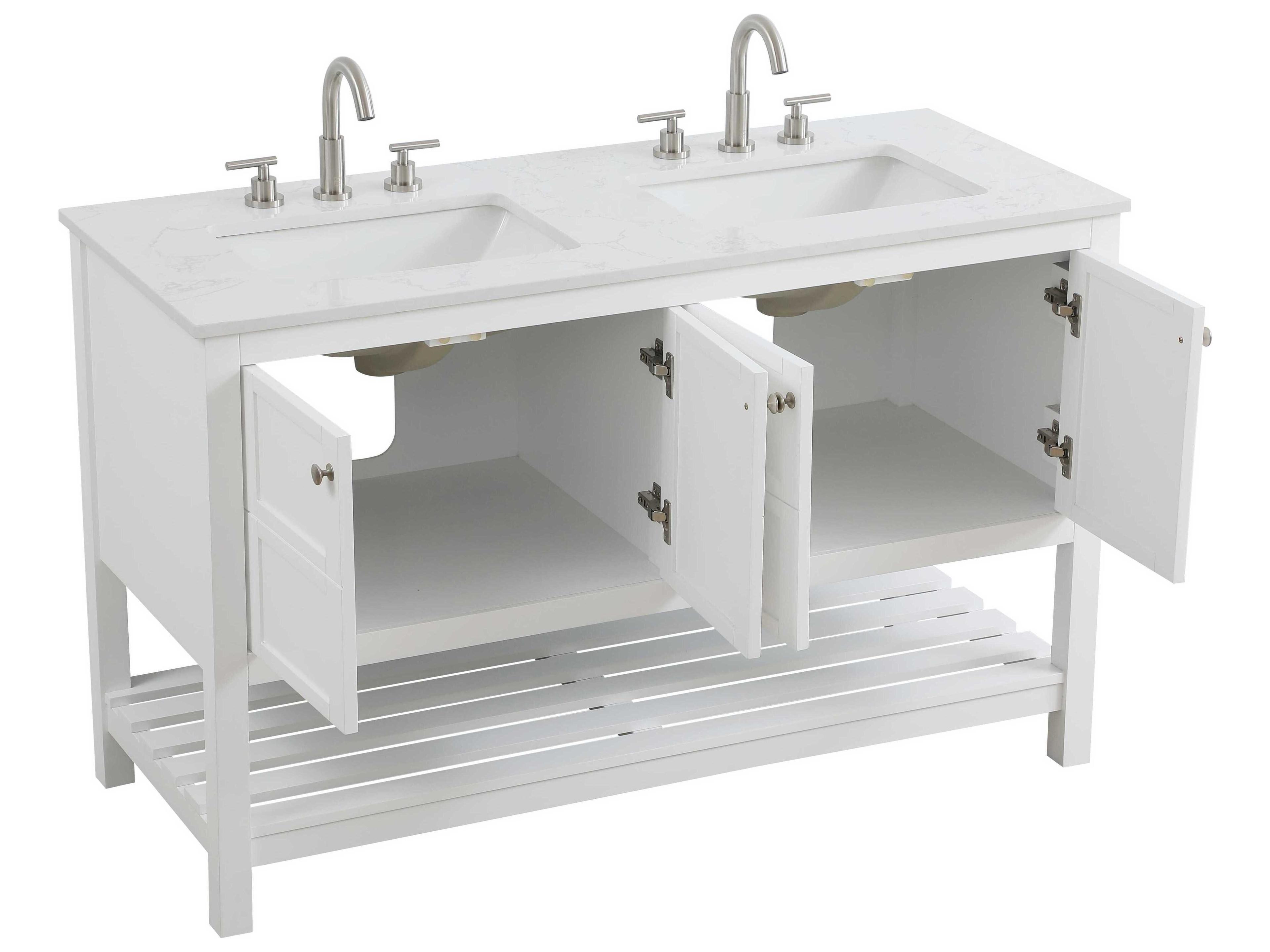 Elegant Lighting Theo White Vanity