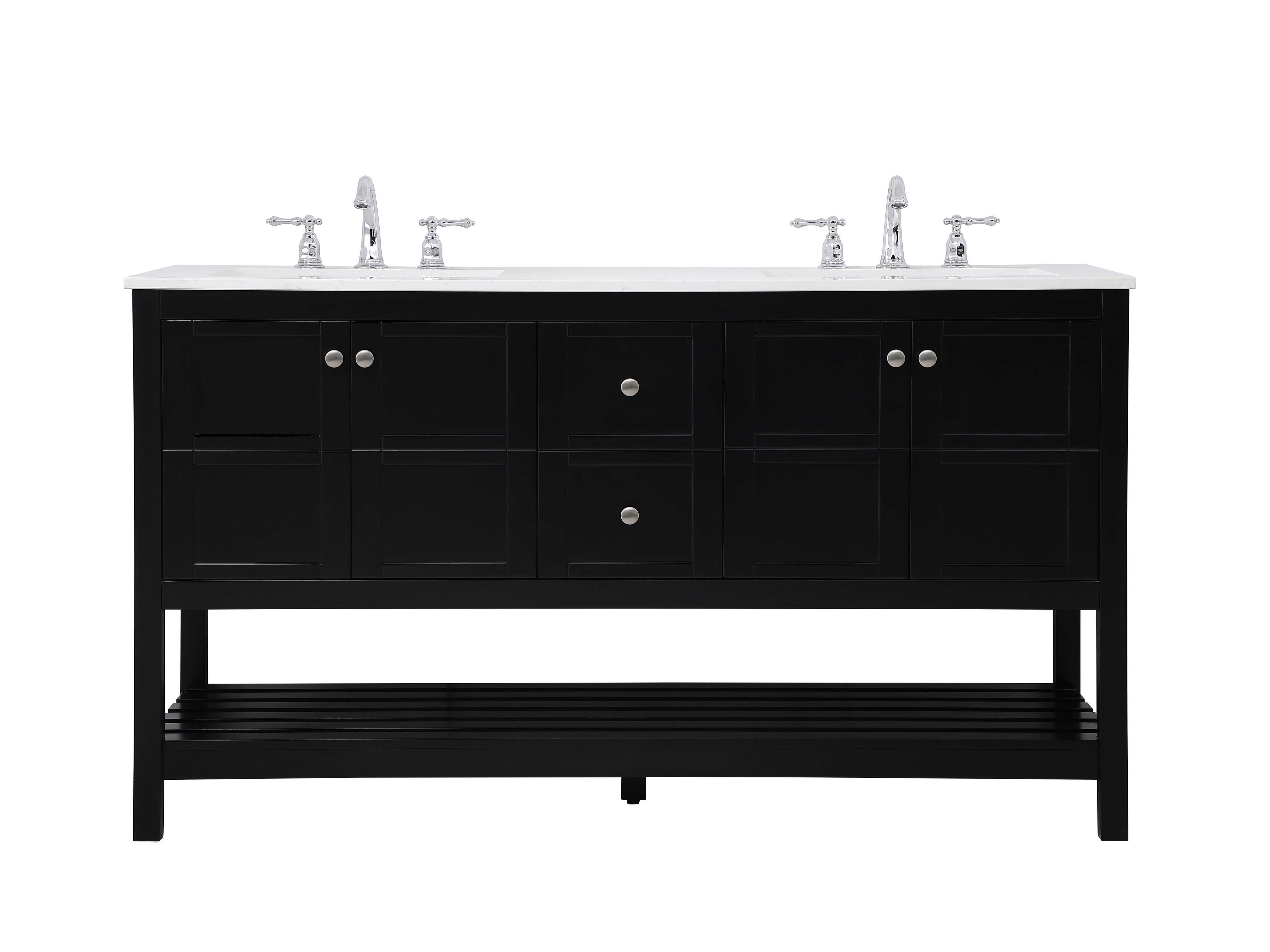 Theo Black 60" Vanity