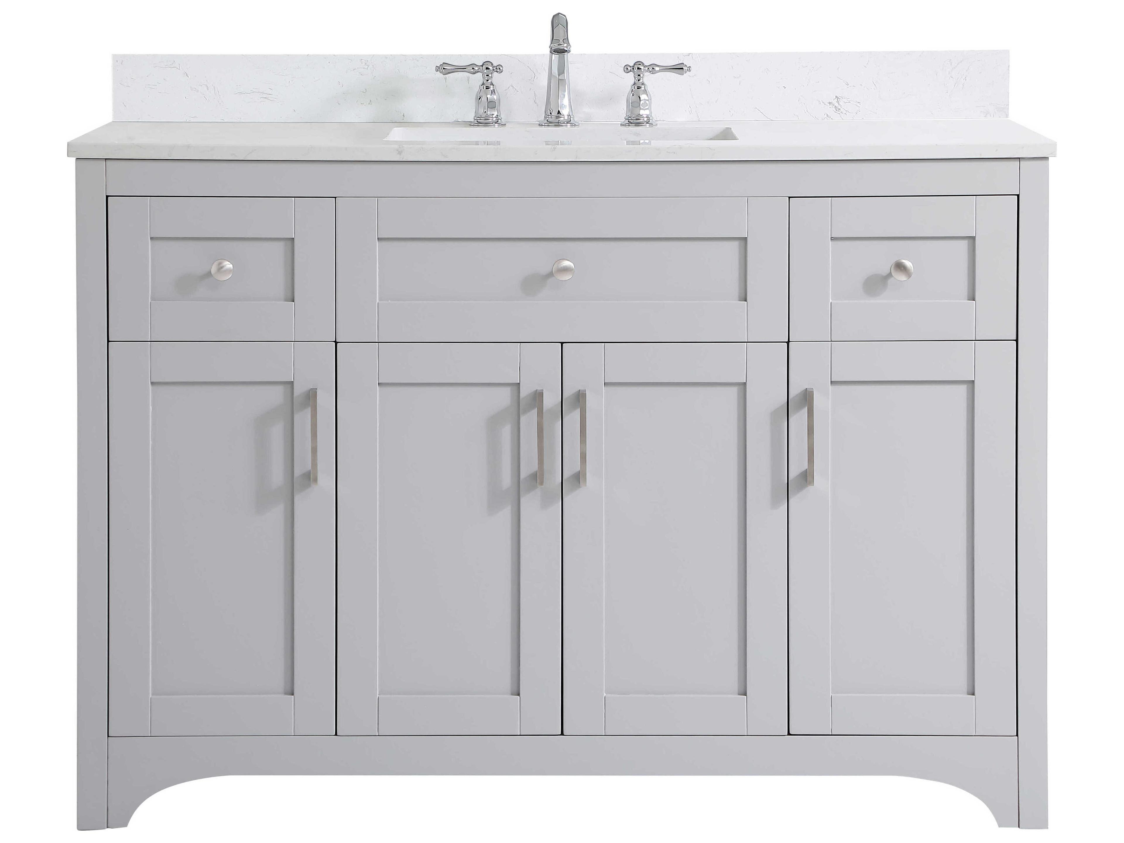 Moore Grey 48" Vanity with Backsplash