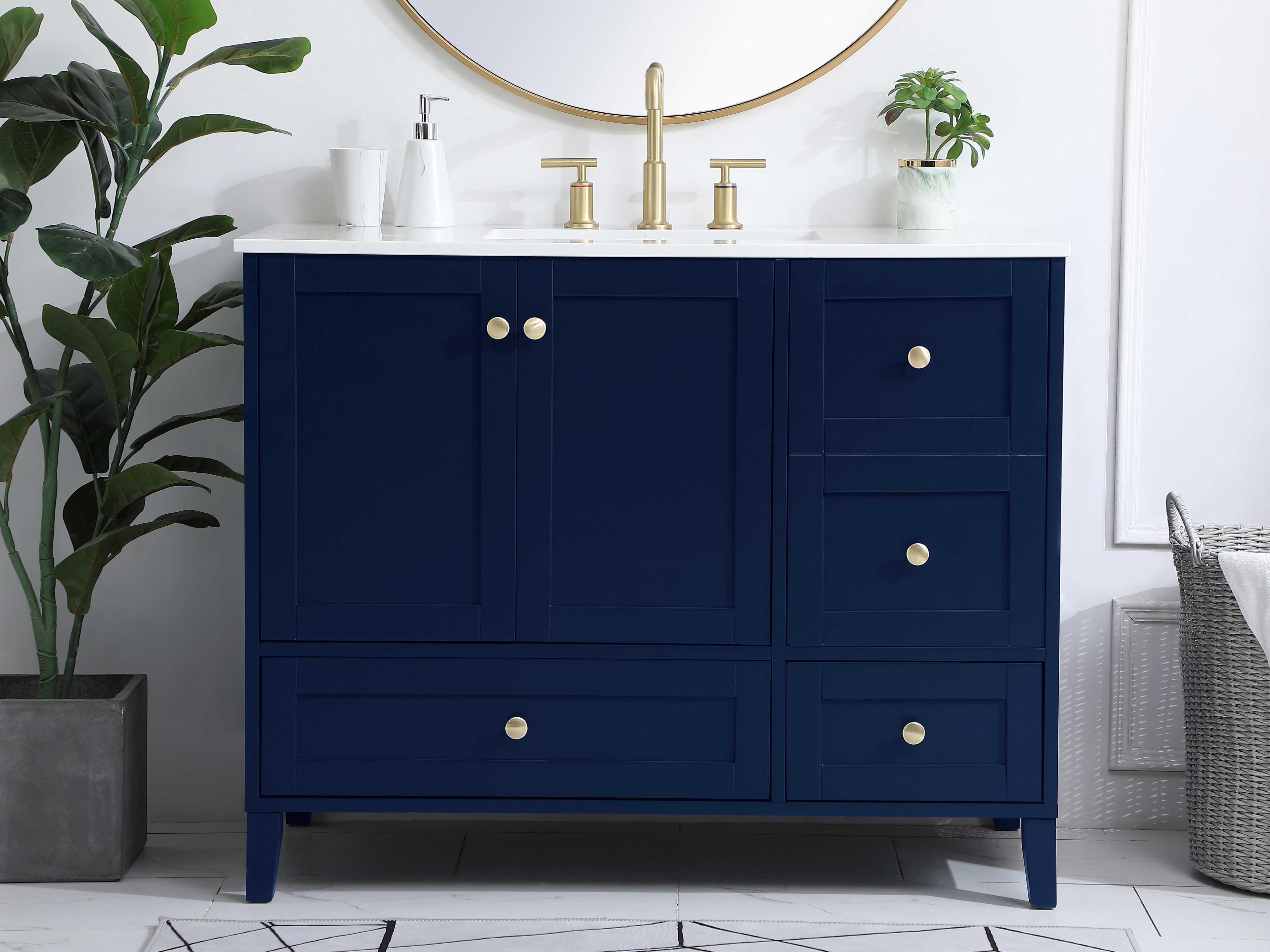 Elegant Lighting Sommerville Blue 42" Vanity