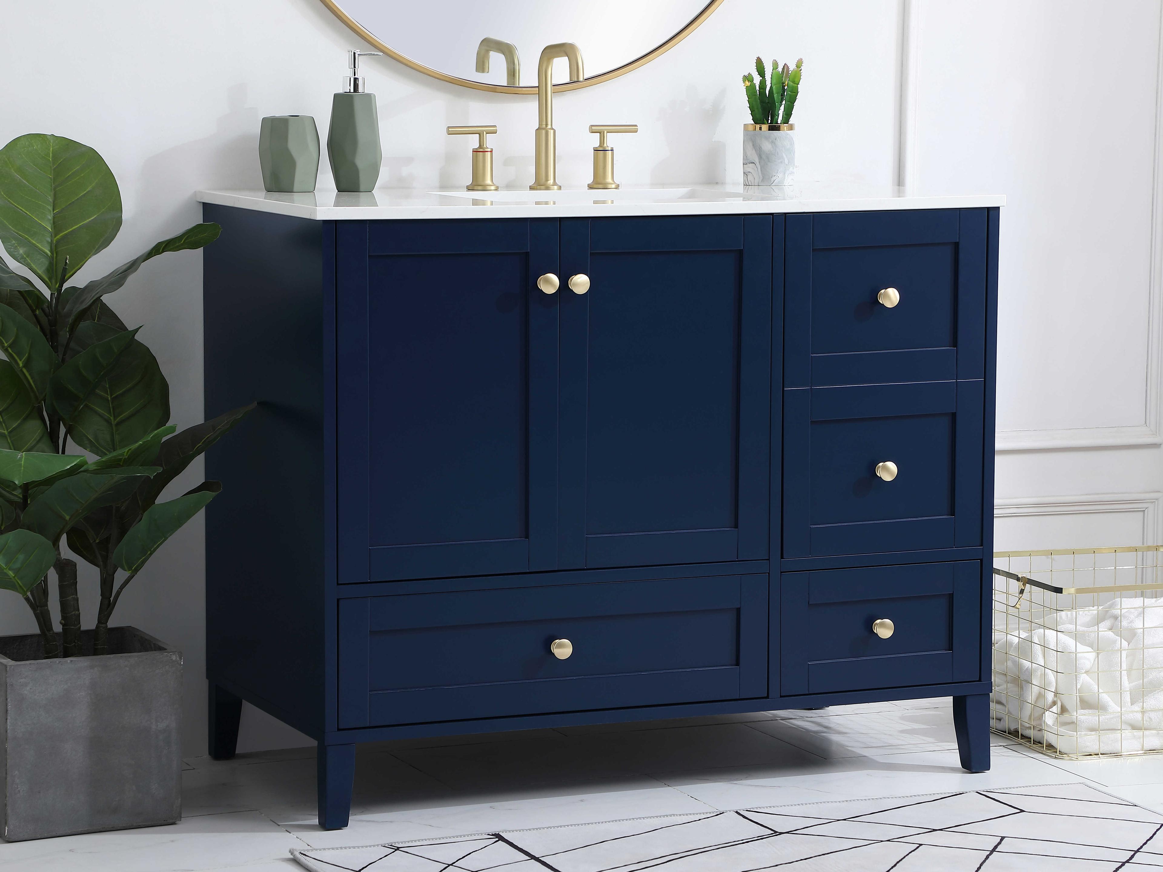 Elegant Lighting Sommerville Blue 42" Vanity