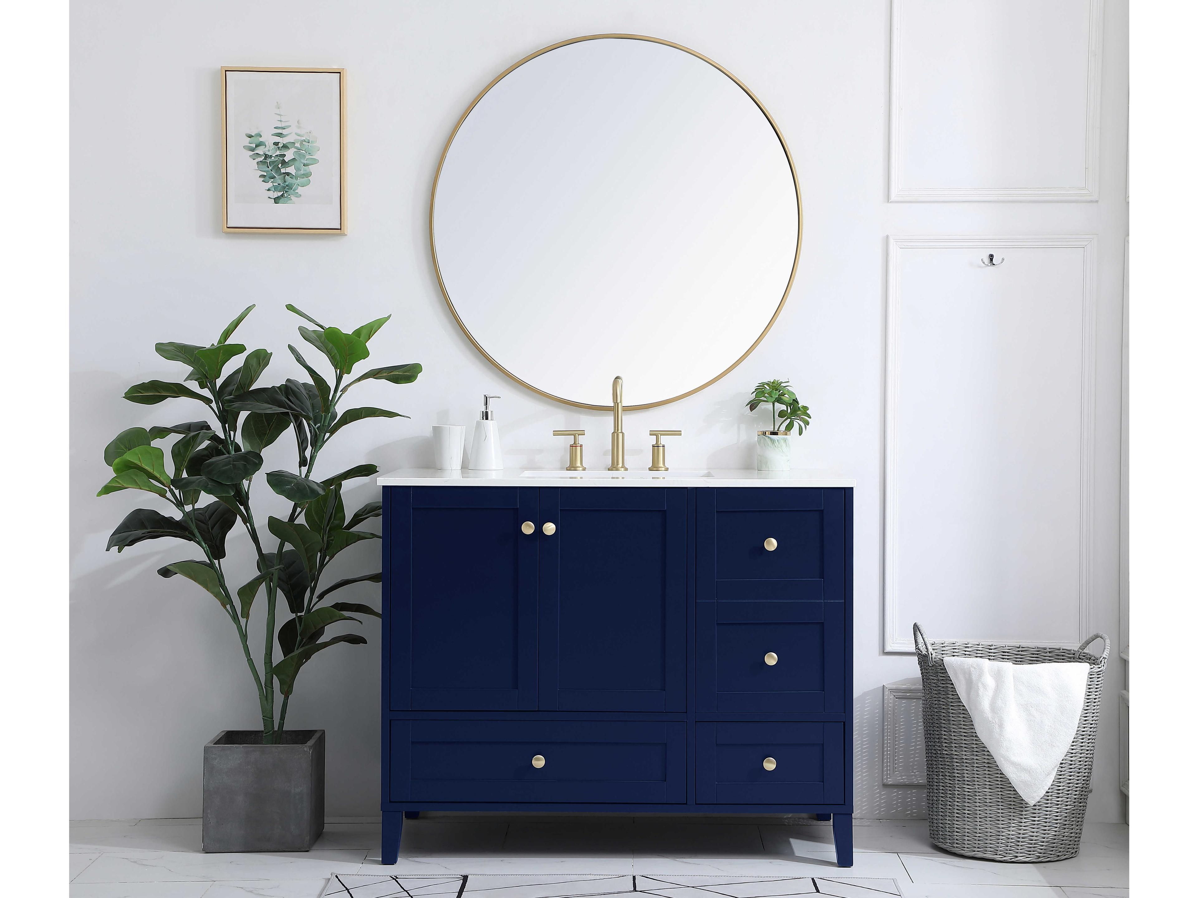 Elegant Lighting Sommerville Blue 42" Vanity