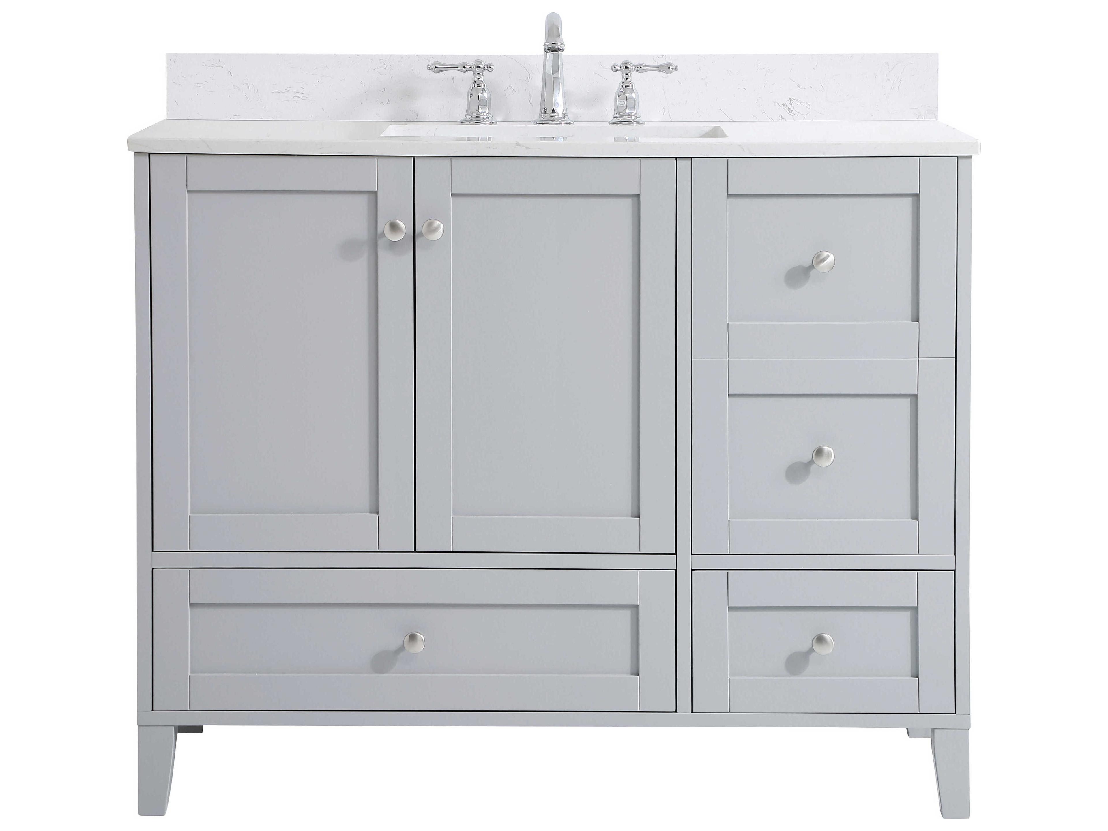 Sommerville Grey 42" Vanity with Backsplash