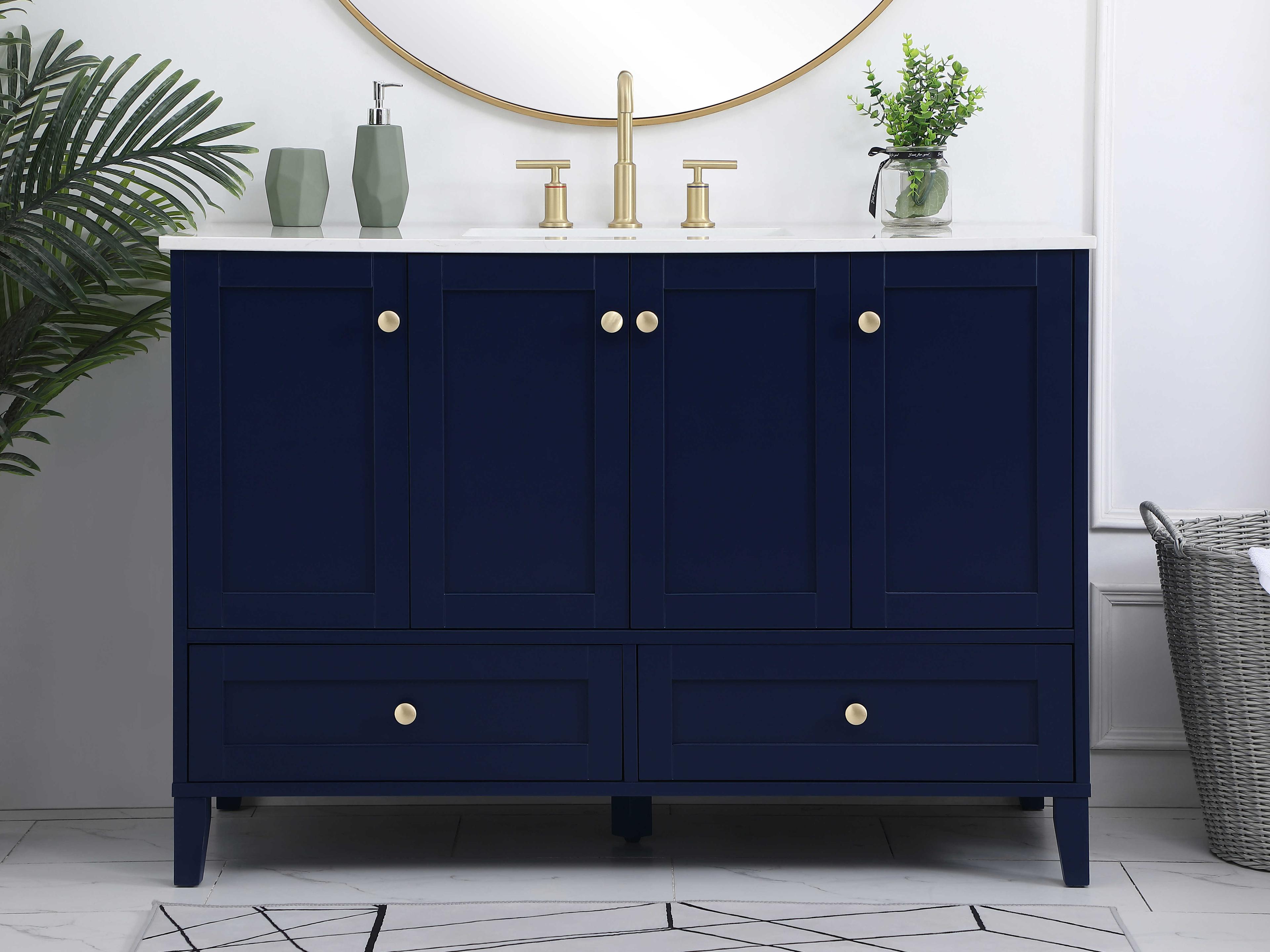 Elegant Lighting Sommerville Blue 48" Vanity