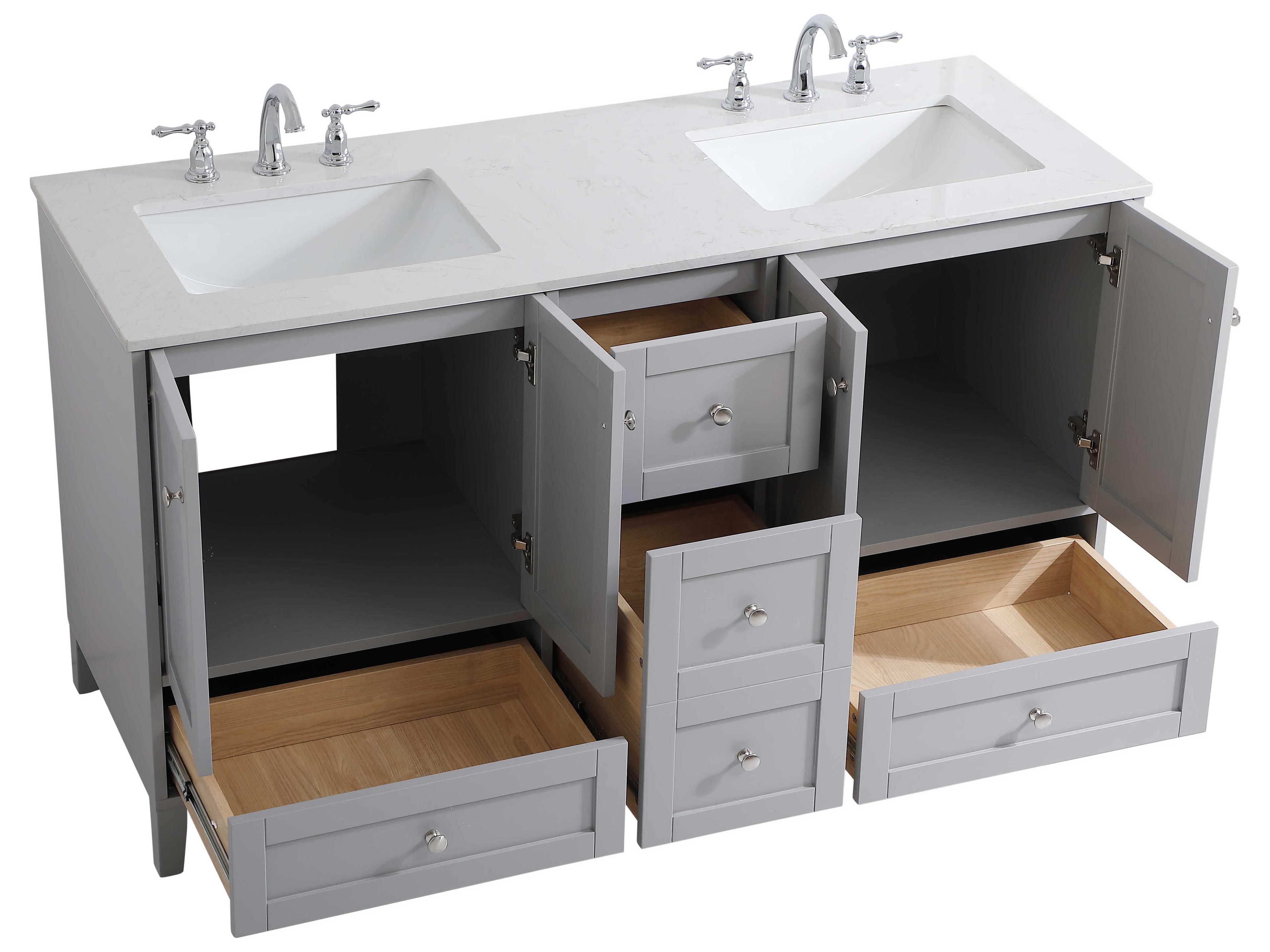 Elegant Lighting Sommerville 60" Vanity