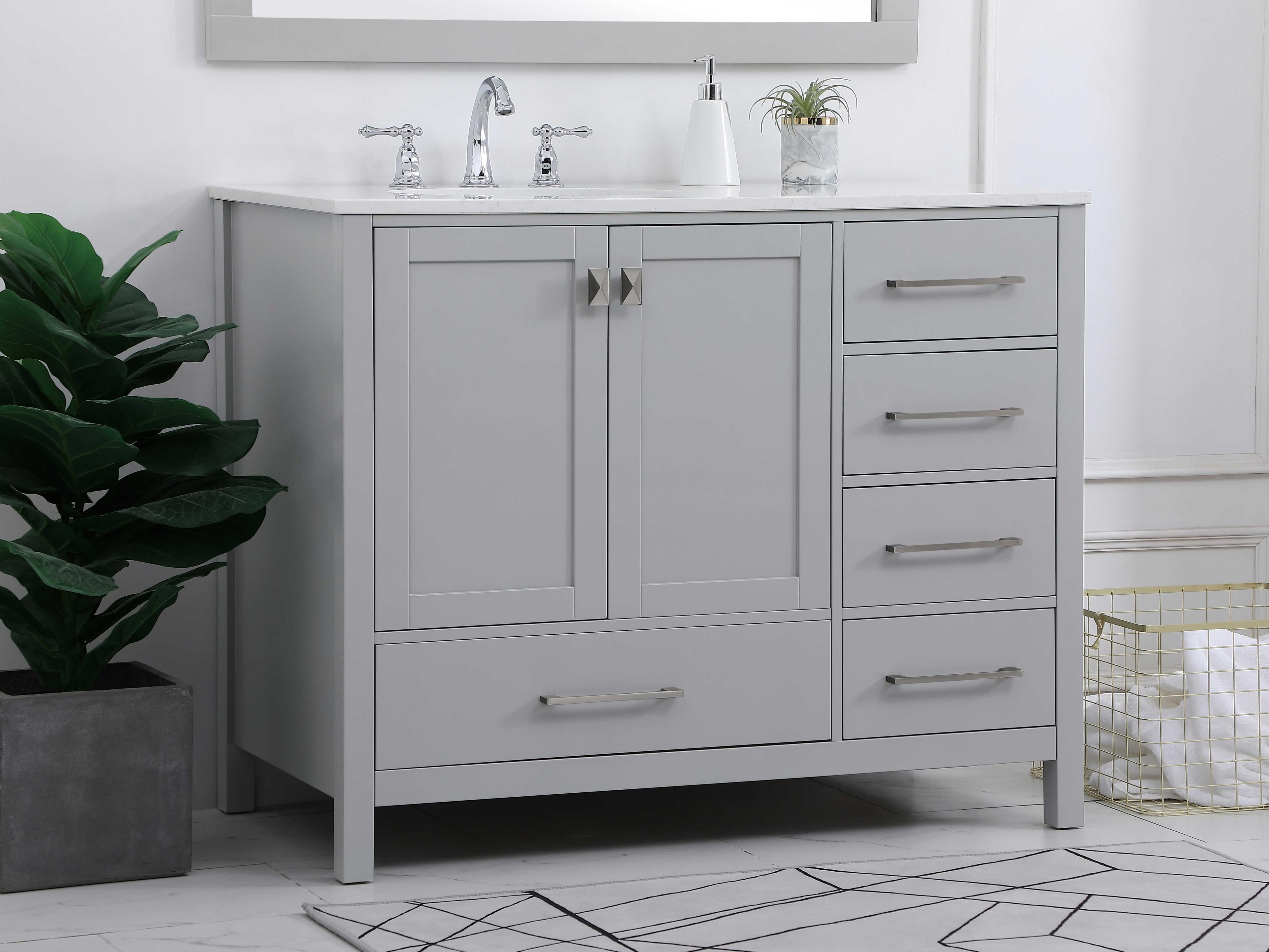 Elegant Lighting Irene Gray 42" Vanity