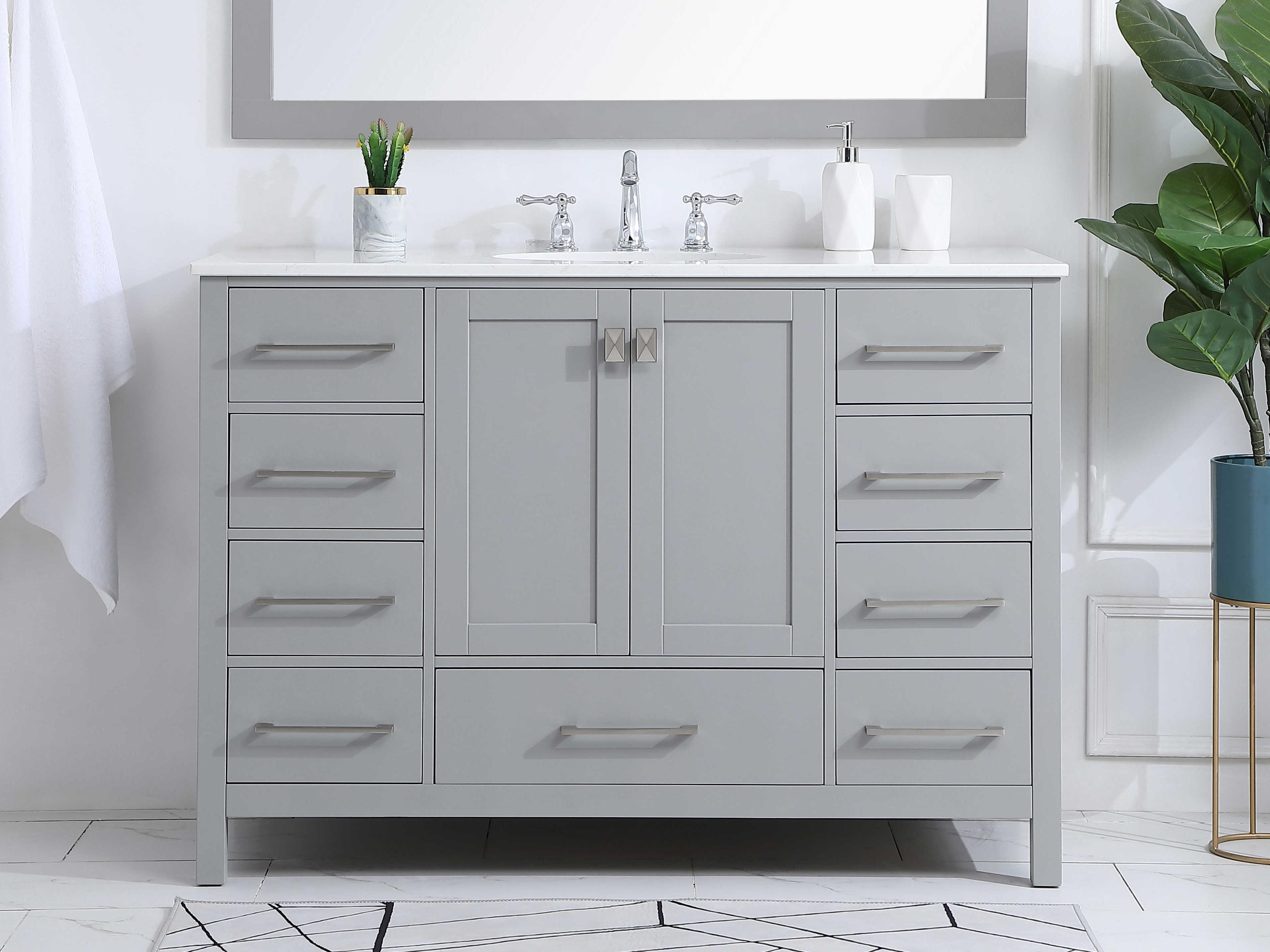 Elegant Lighting Irene Gray 48" Vanity