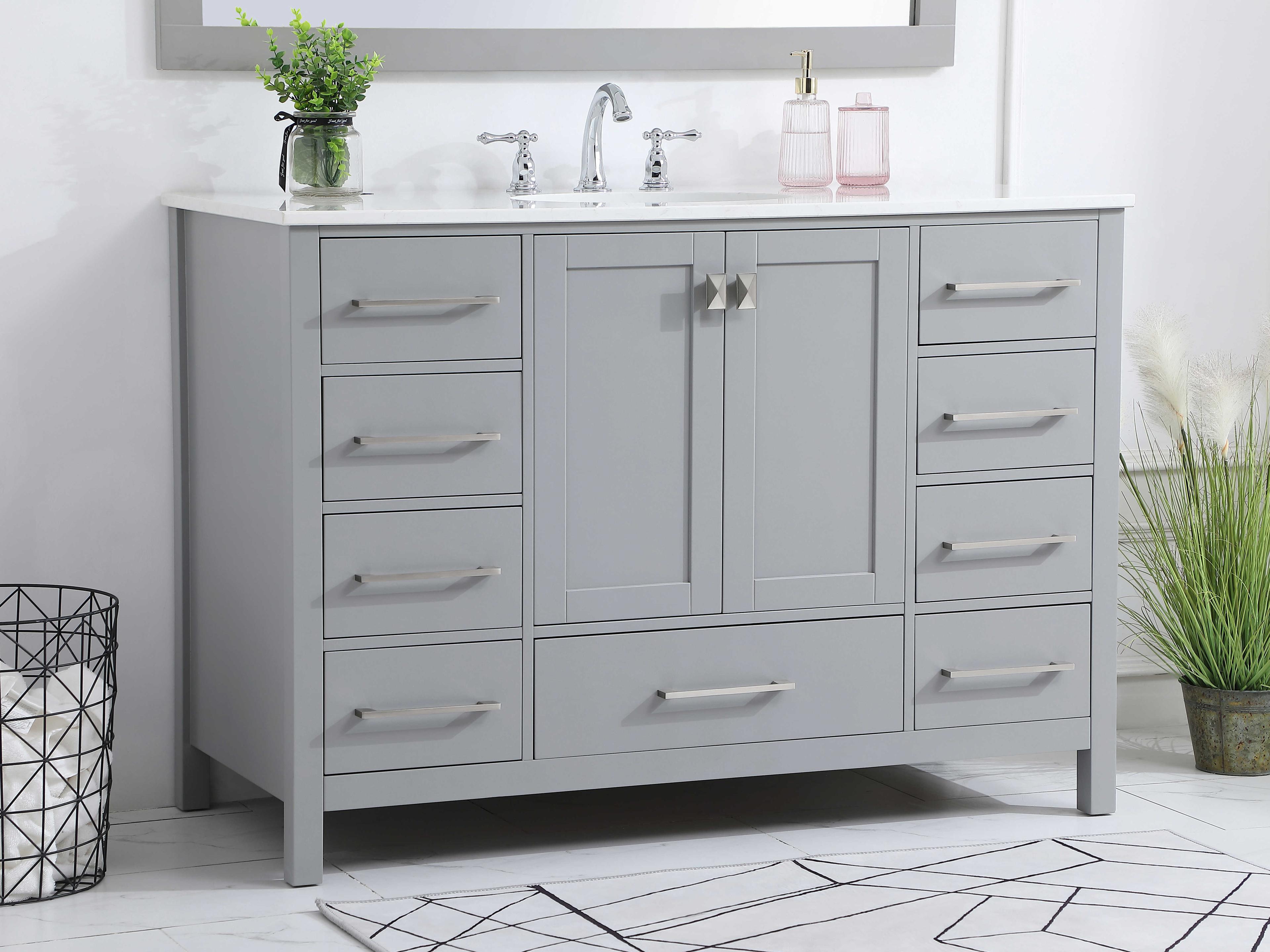 Elegant Lighting Irene Gray 48" Vanity