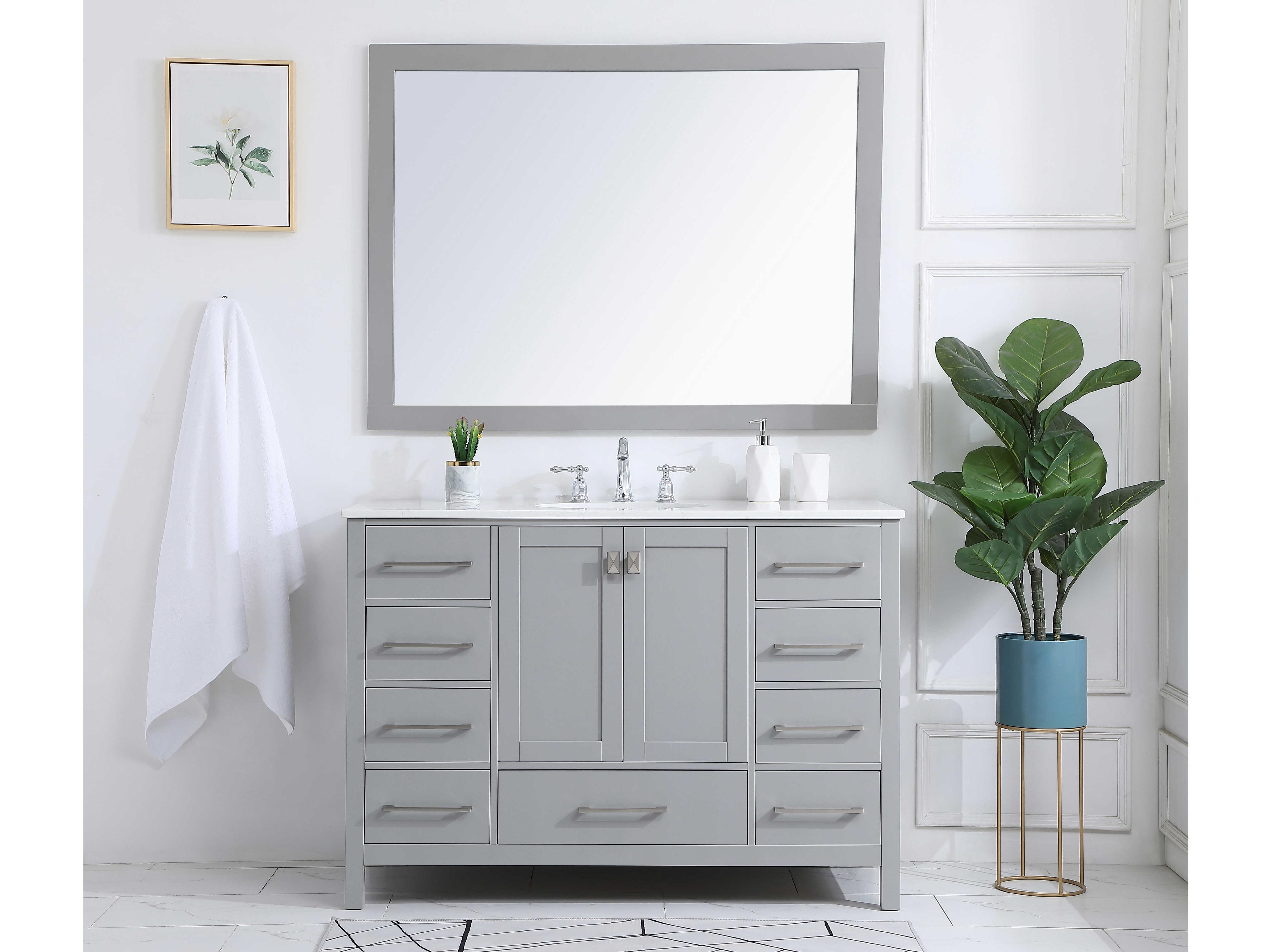 Elegant Lighting Irene Gray 48" Vanity