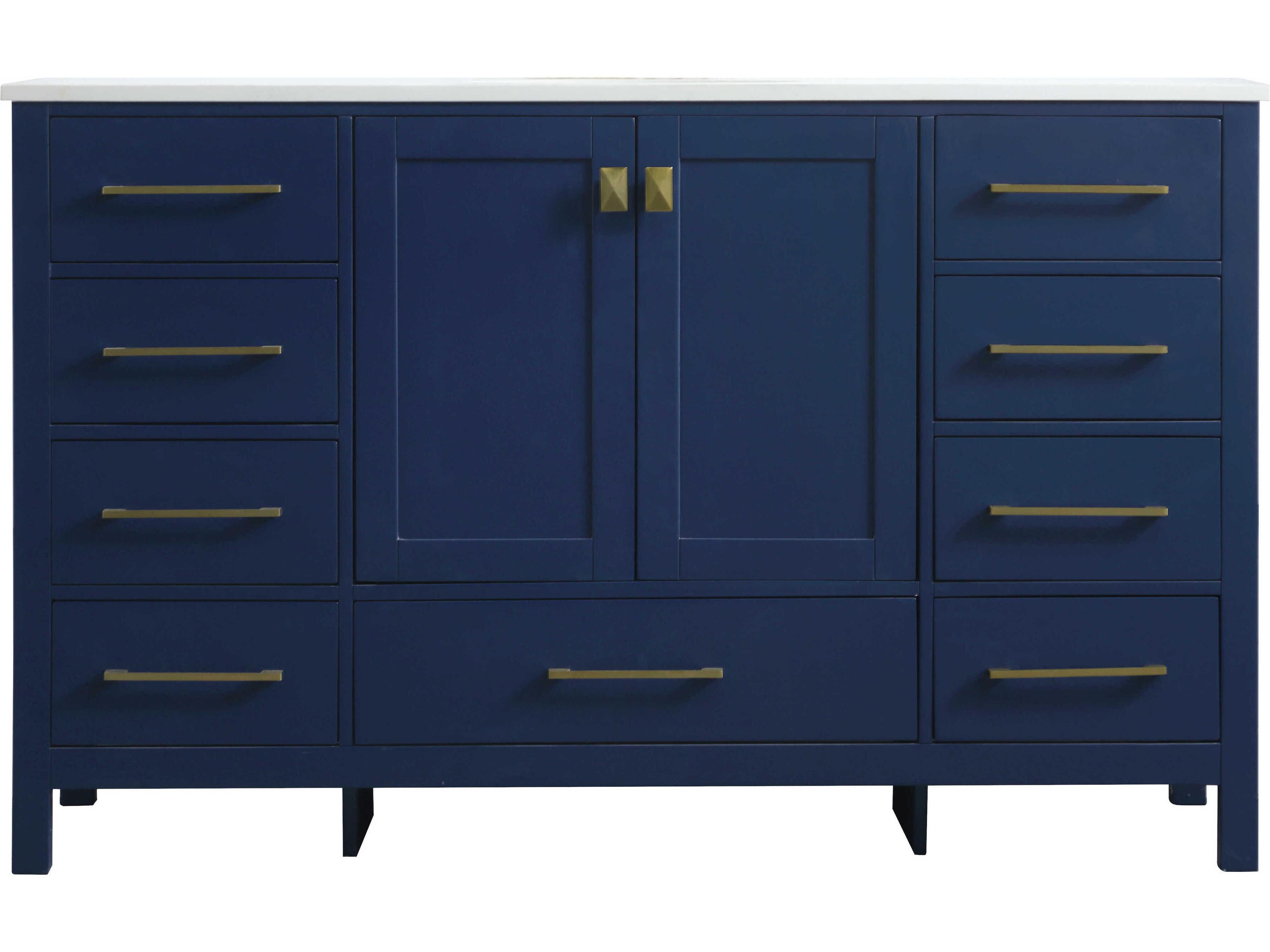 Elegant Lighting Irene Blue Vanity