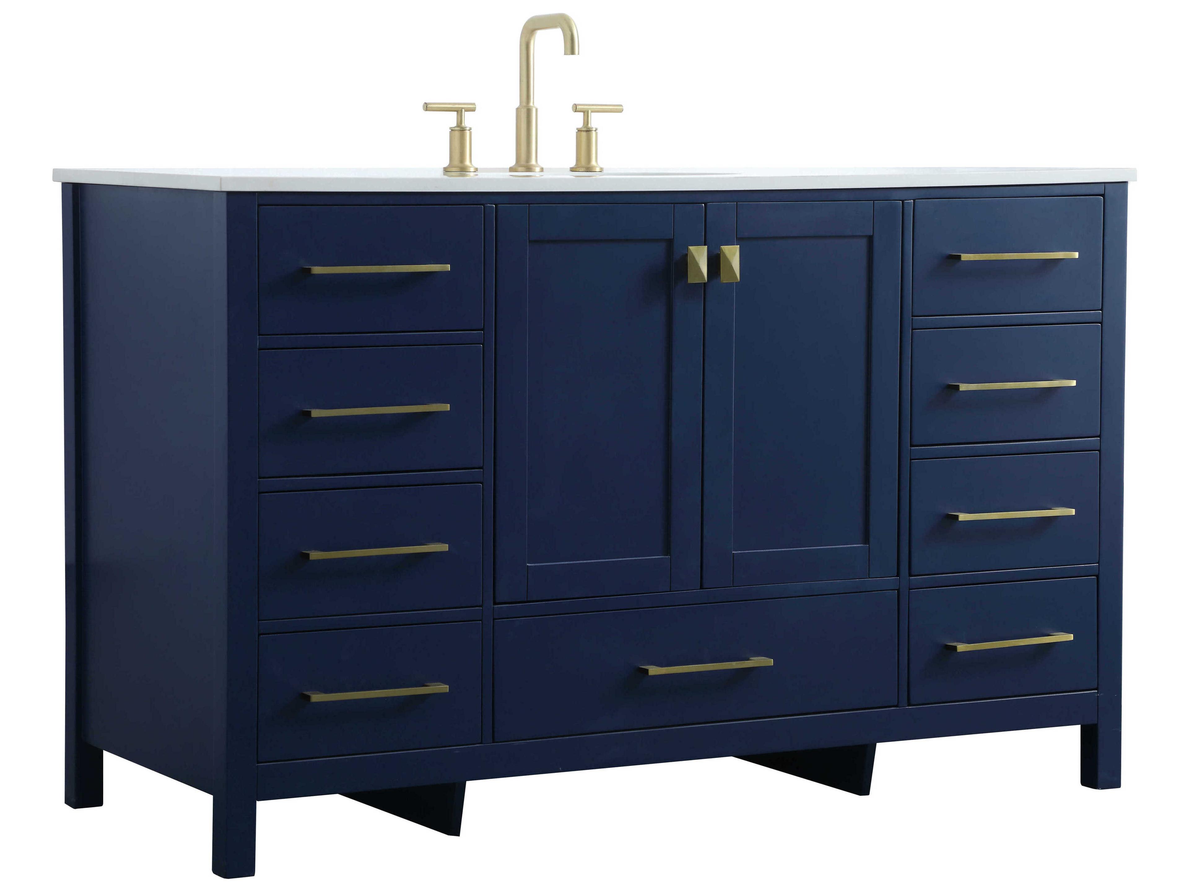Elegant Lighting Irene Blue Vanity