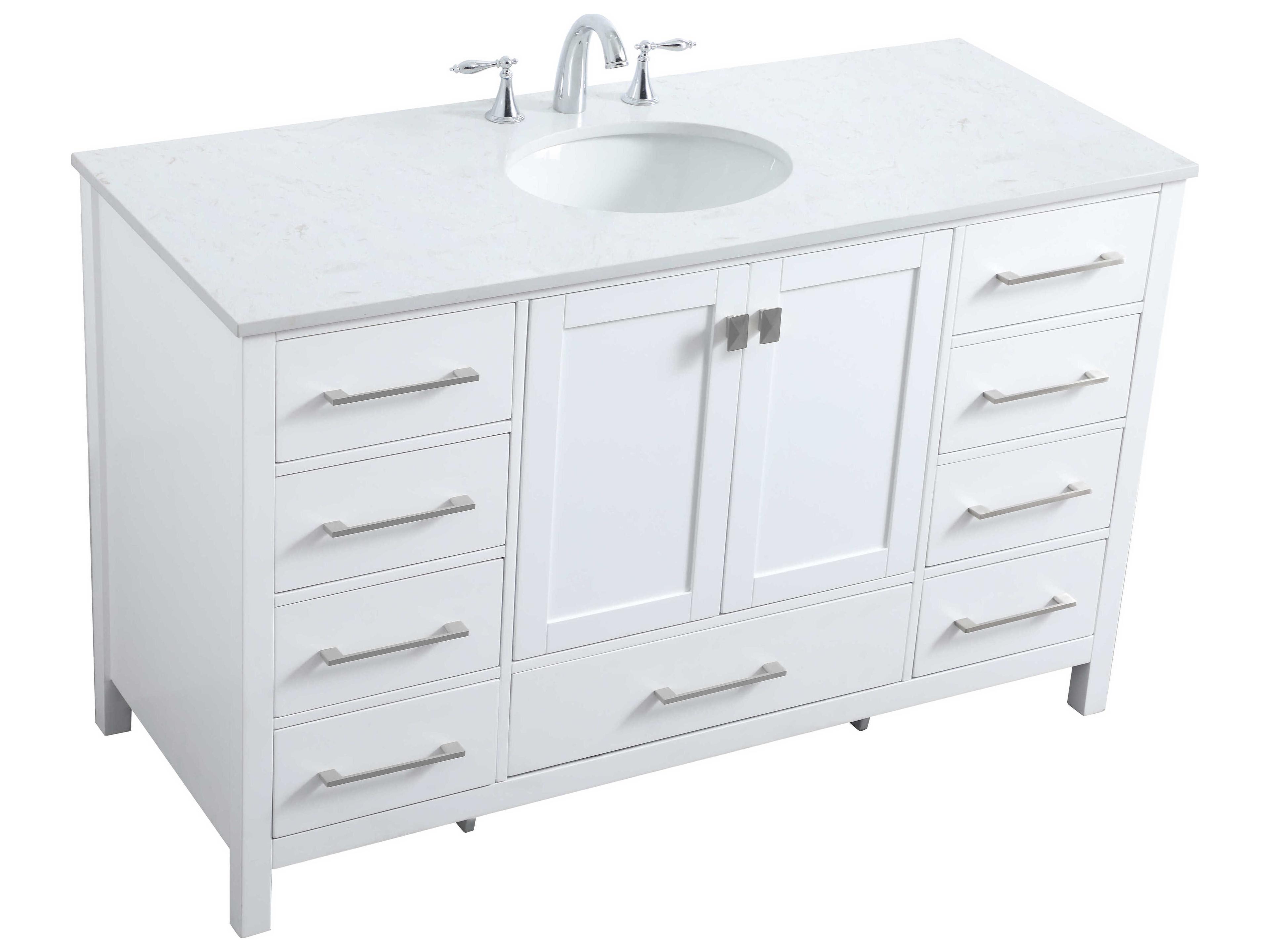 Elegant Lighting Irene White Vanity