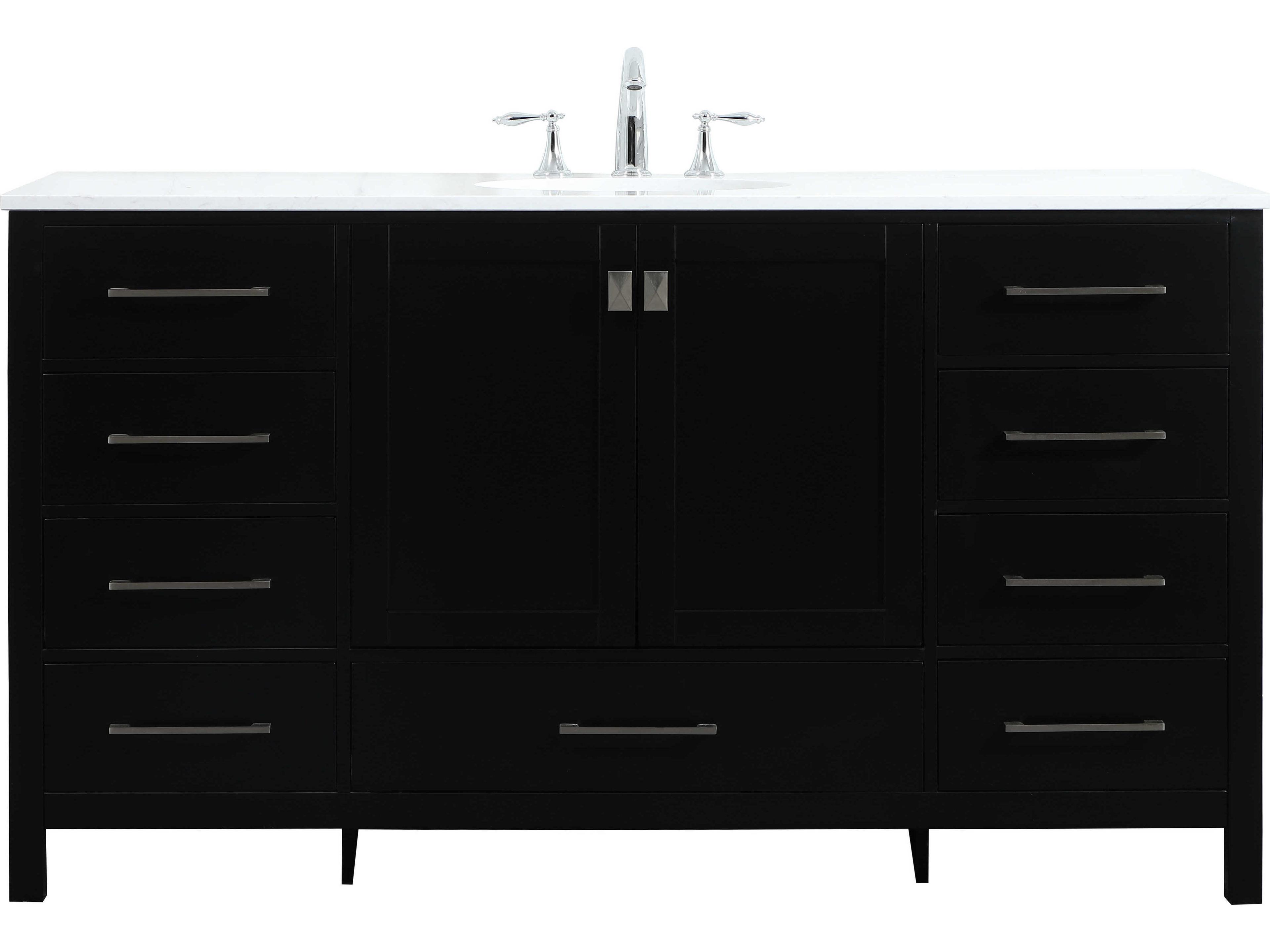 Irene Black 60" Vanity